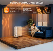 Oil-Filled Electric Heater with Timer Function - 2500W - 11 Fins
