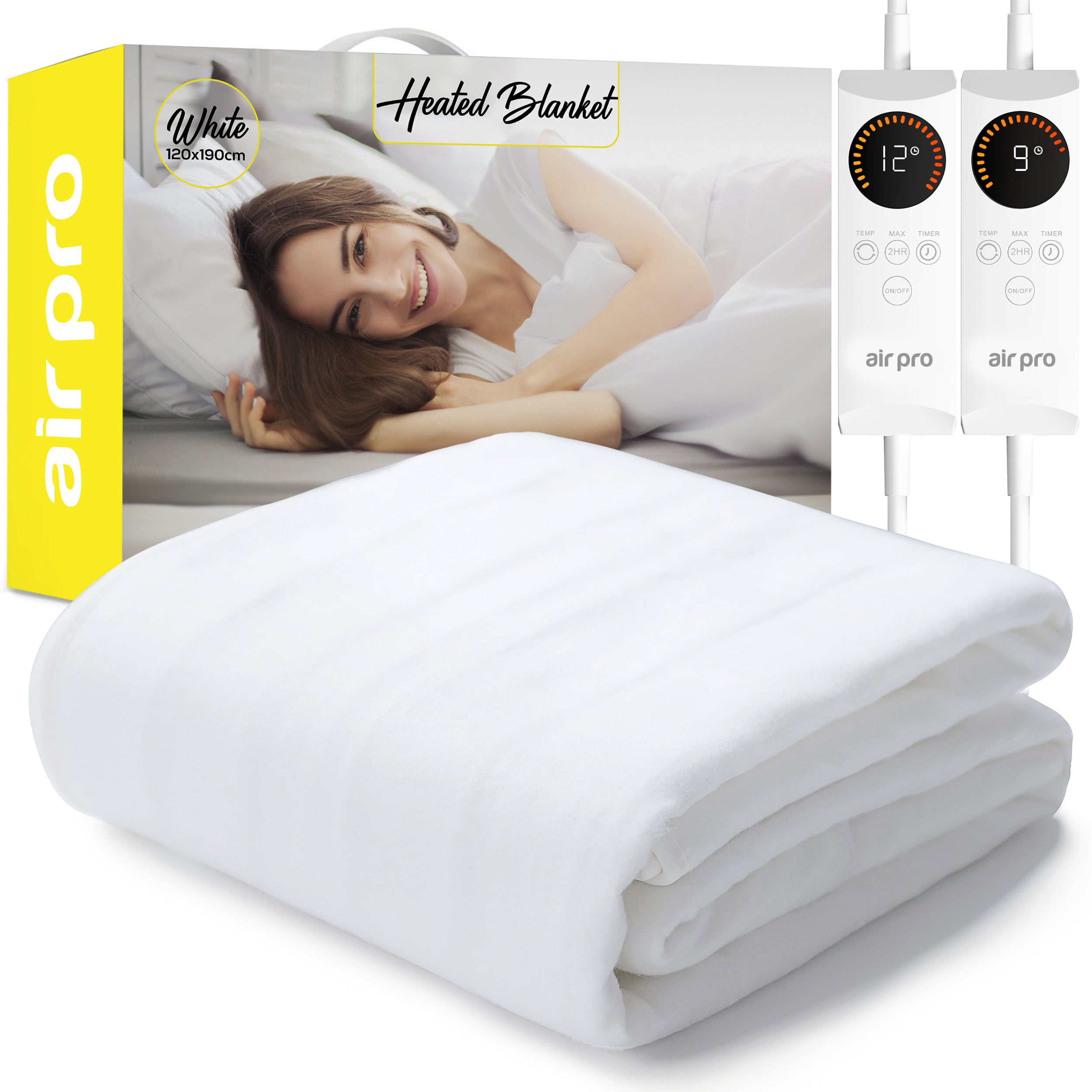 Fleece Electric Under Blanket - Heated Mattress Cover with Controller
