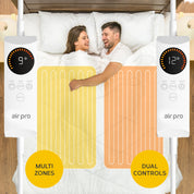 Fleece Electric Under Blanket - Heated Mattress Cover with Controller