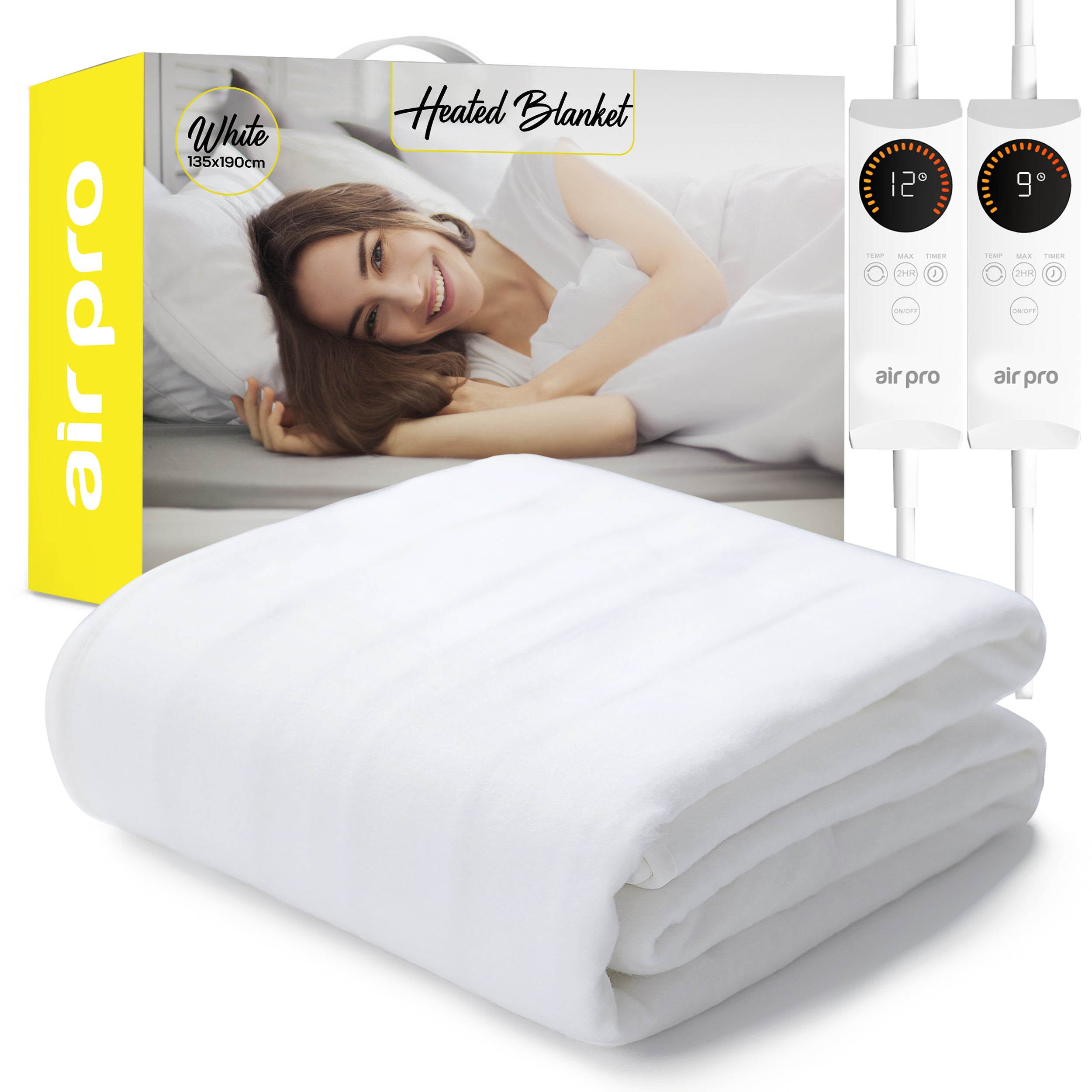 Fleece Electric Under Blanket - Heated Mattress Cover with Controller