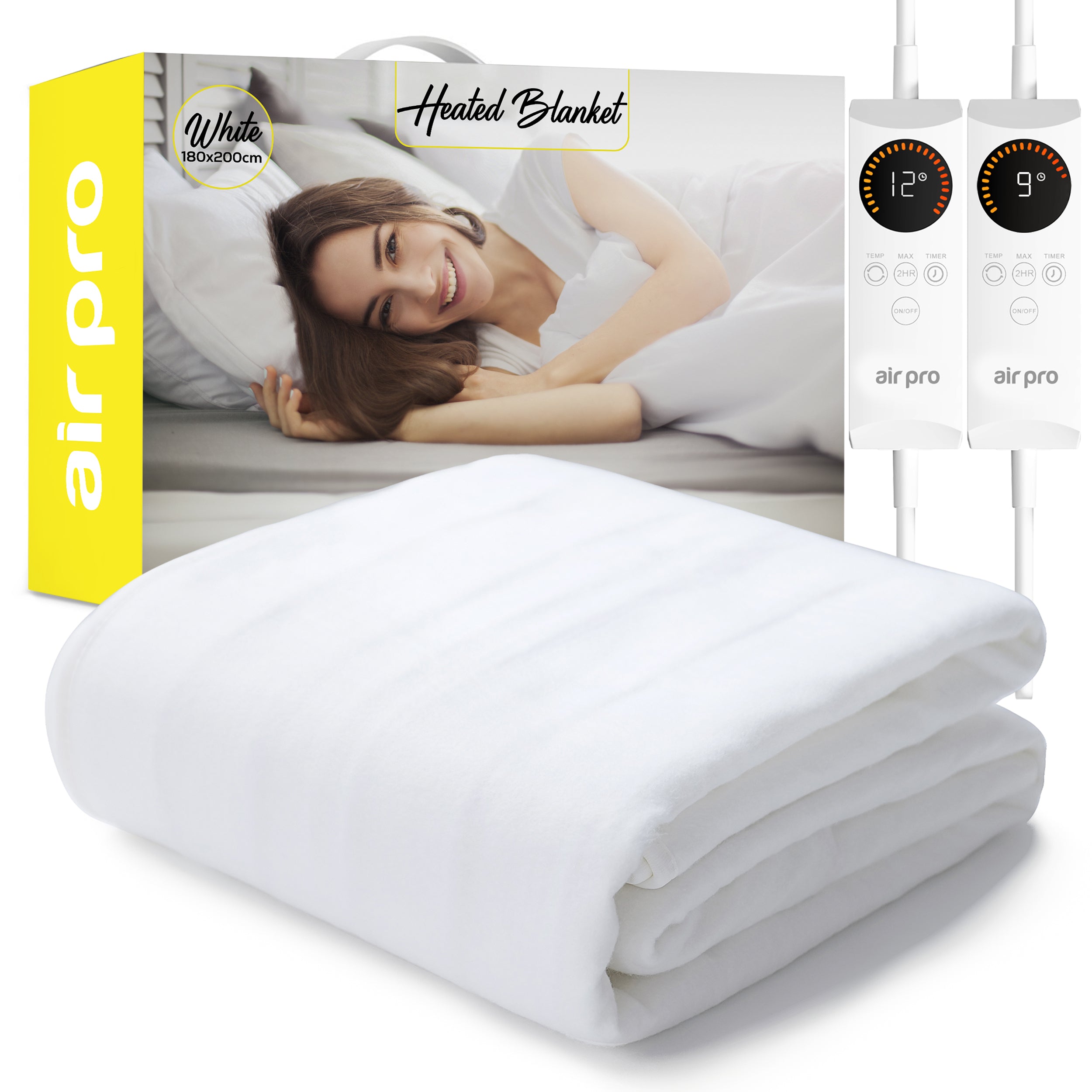Fleece Electric Under Blanket - Heated Mattress Cover with Controller