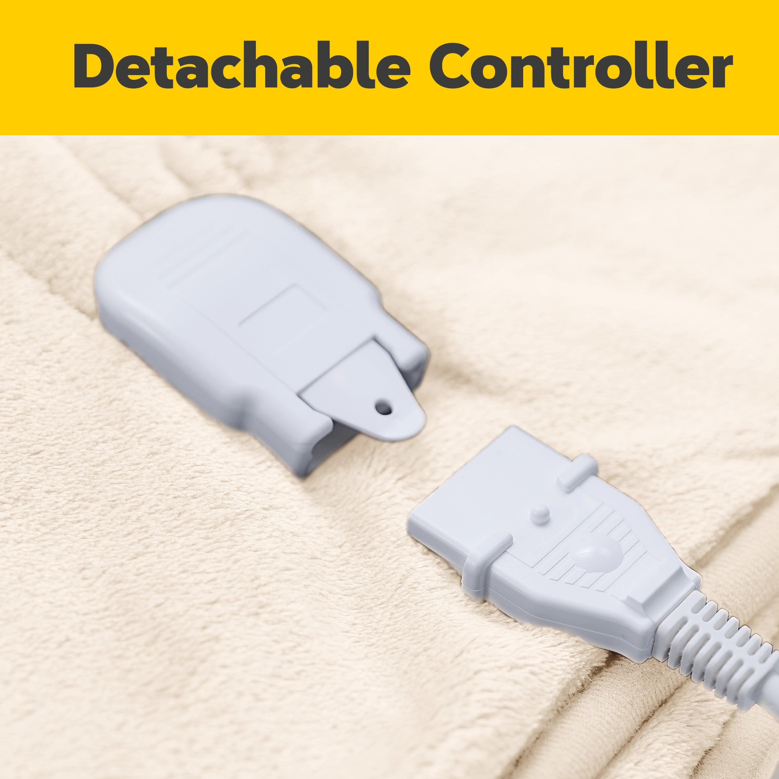 Heated Electric Blanket with Digital Controller, 6 Heat Settings