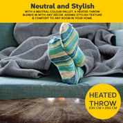 Heated Electric Blanket with Digital Controller, 6 Heat Settings