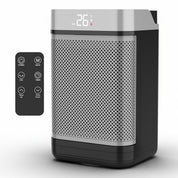 10" Portable Electric Space Heater - LED Display - 12H Timer - Remote Control