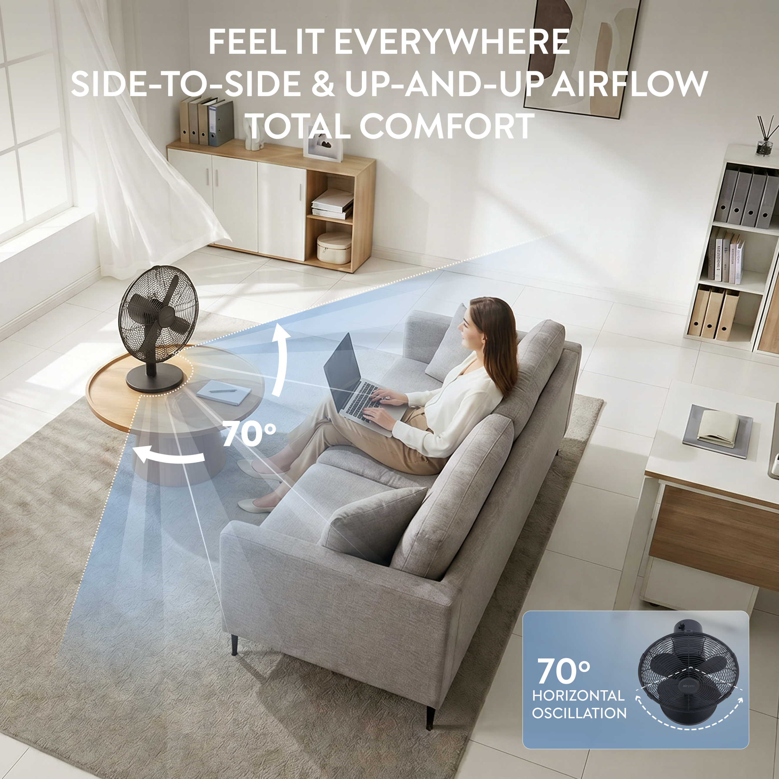 12" Desk Fan