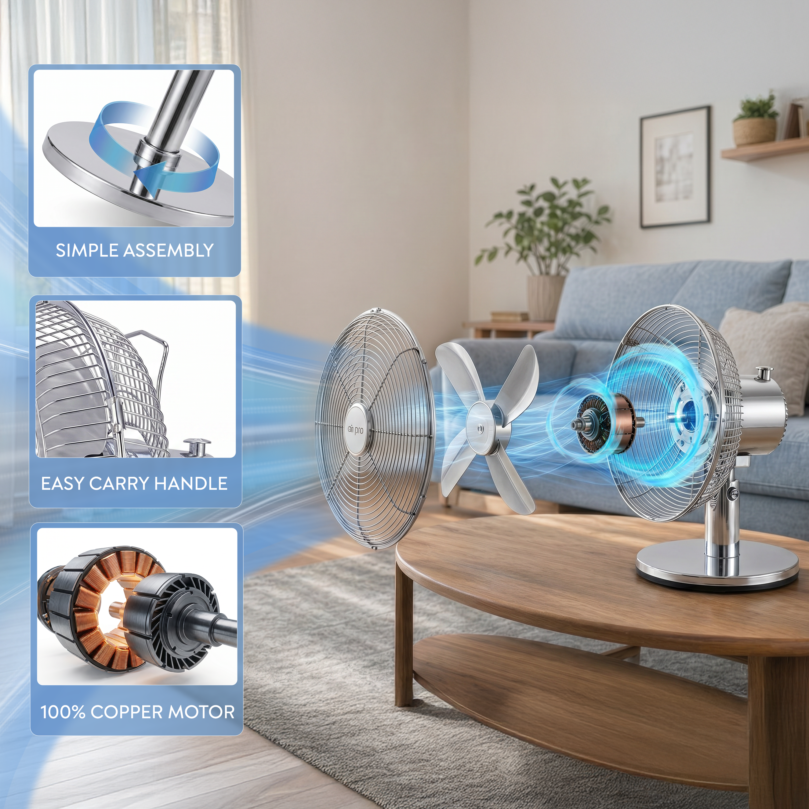 12" Desk Fan