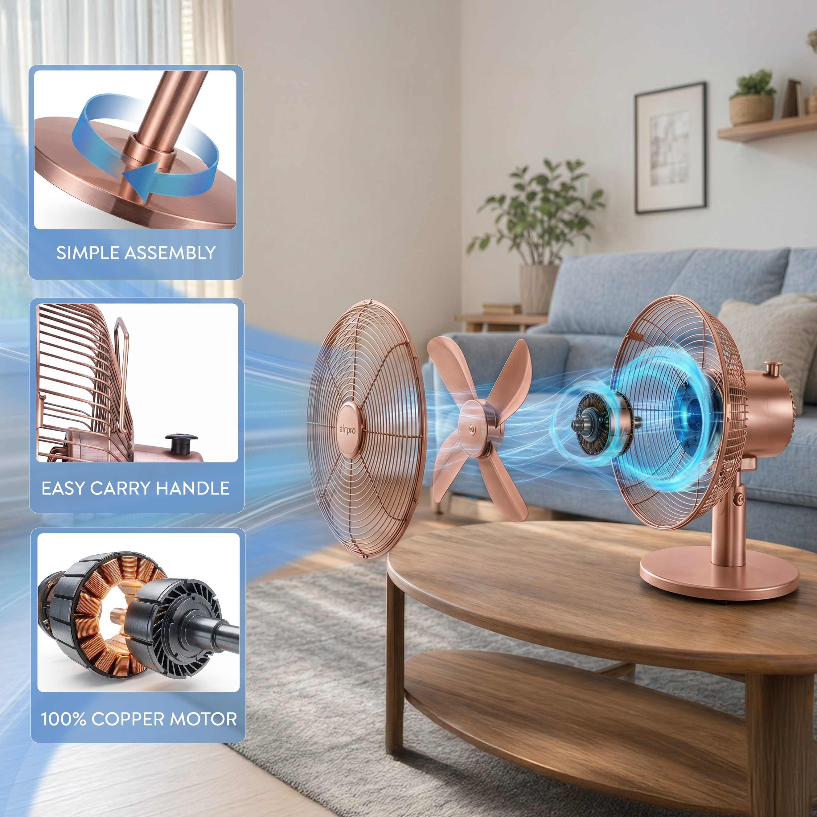 12" Desk Fan