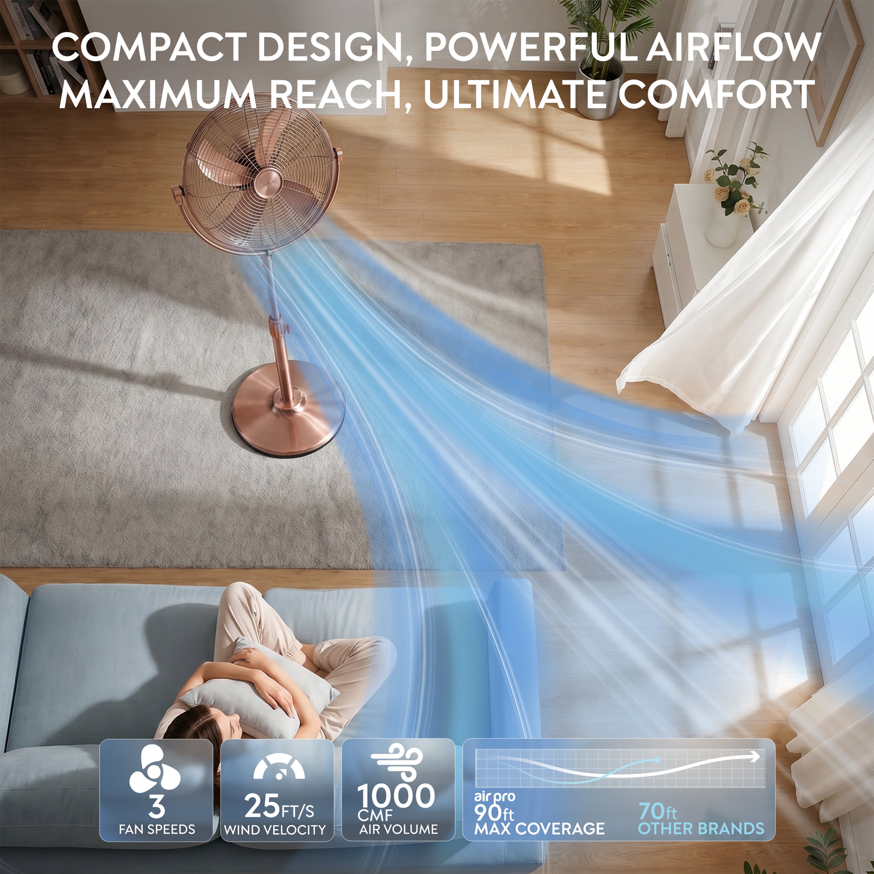16" Metal Stand Fan