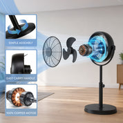 8" Retro Stand Fan