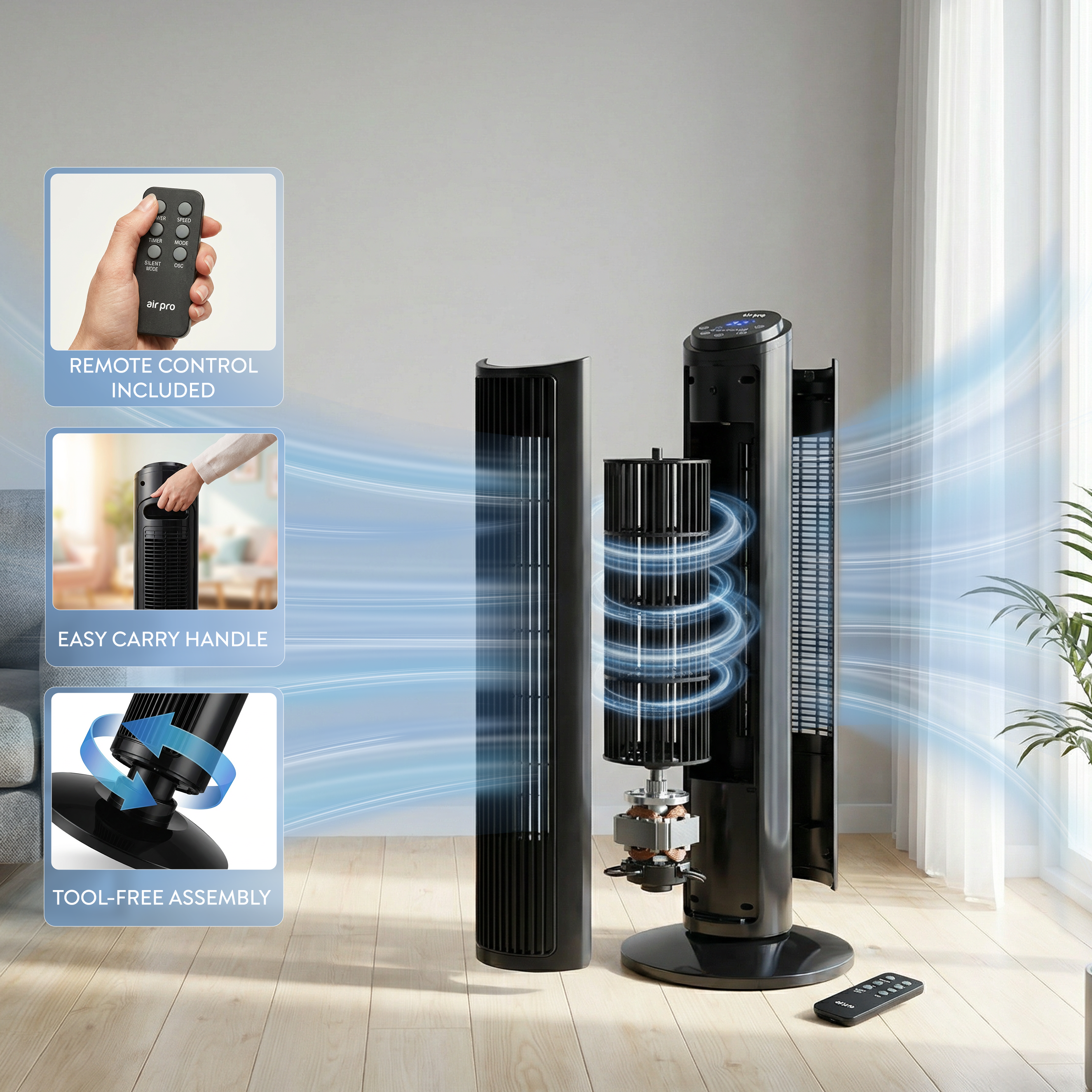 30" Tower Fan (SmartVoice™ Enabled)