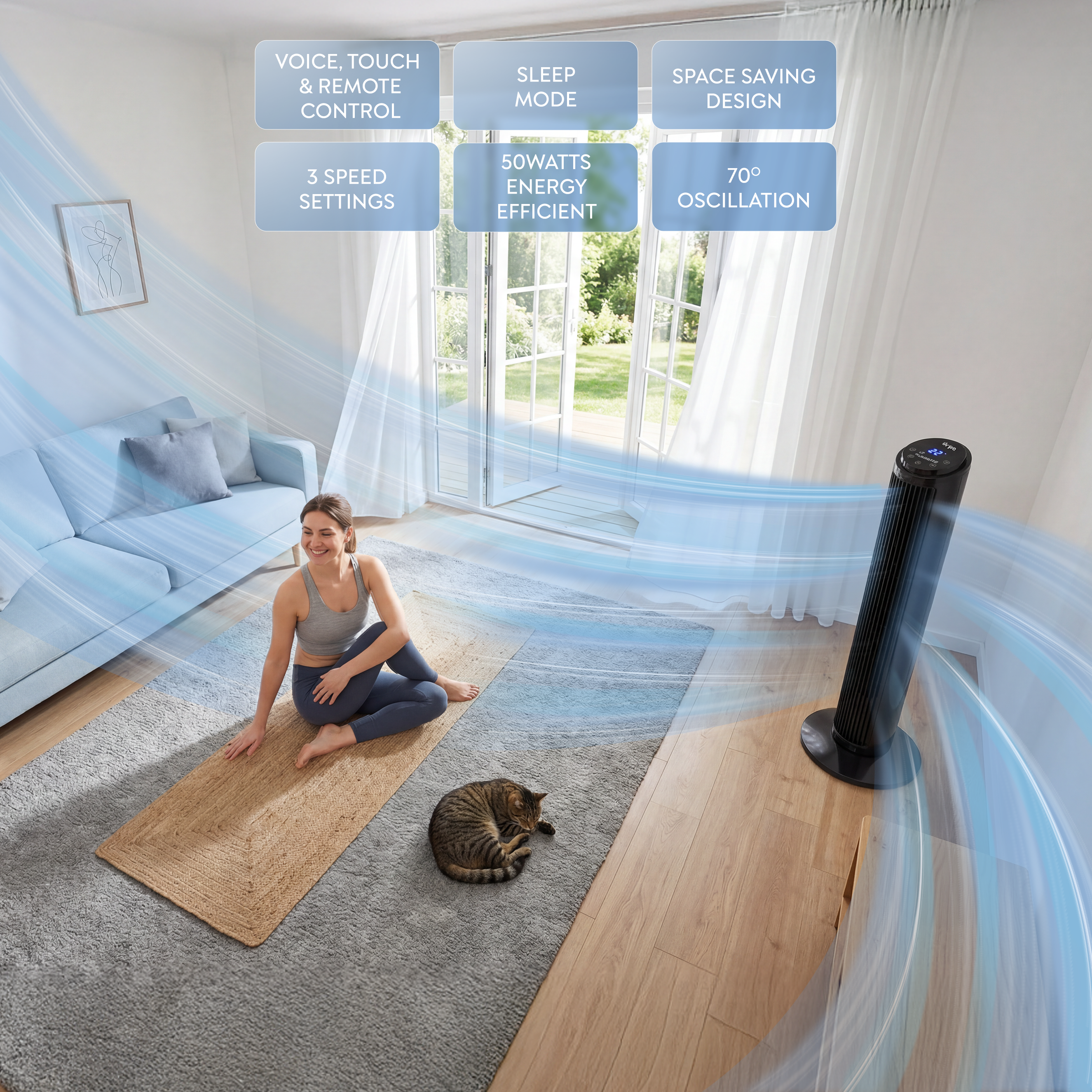 30" Tower Fan (SmartVoice™ Enabled)