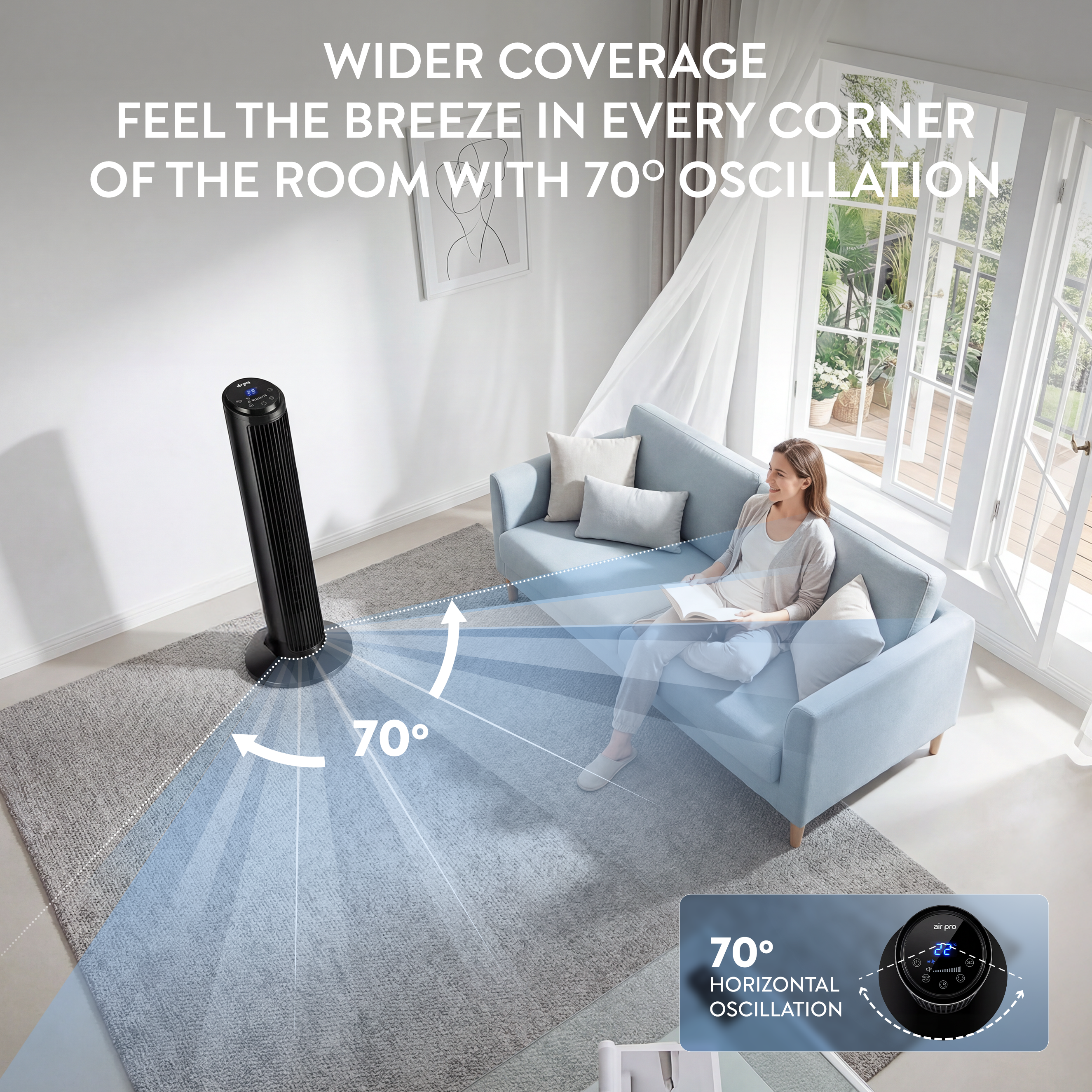 30" Tower Fan (SmartVoice™ Enabled)