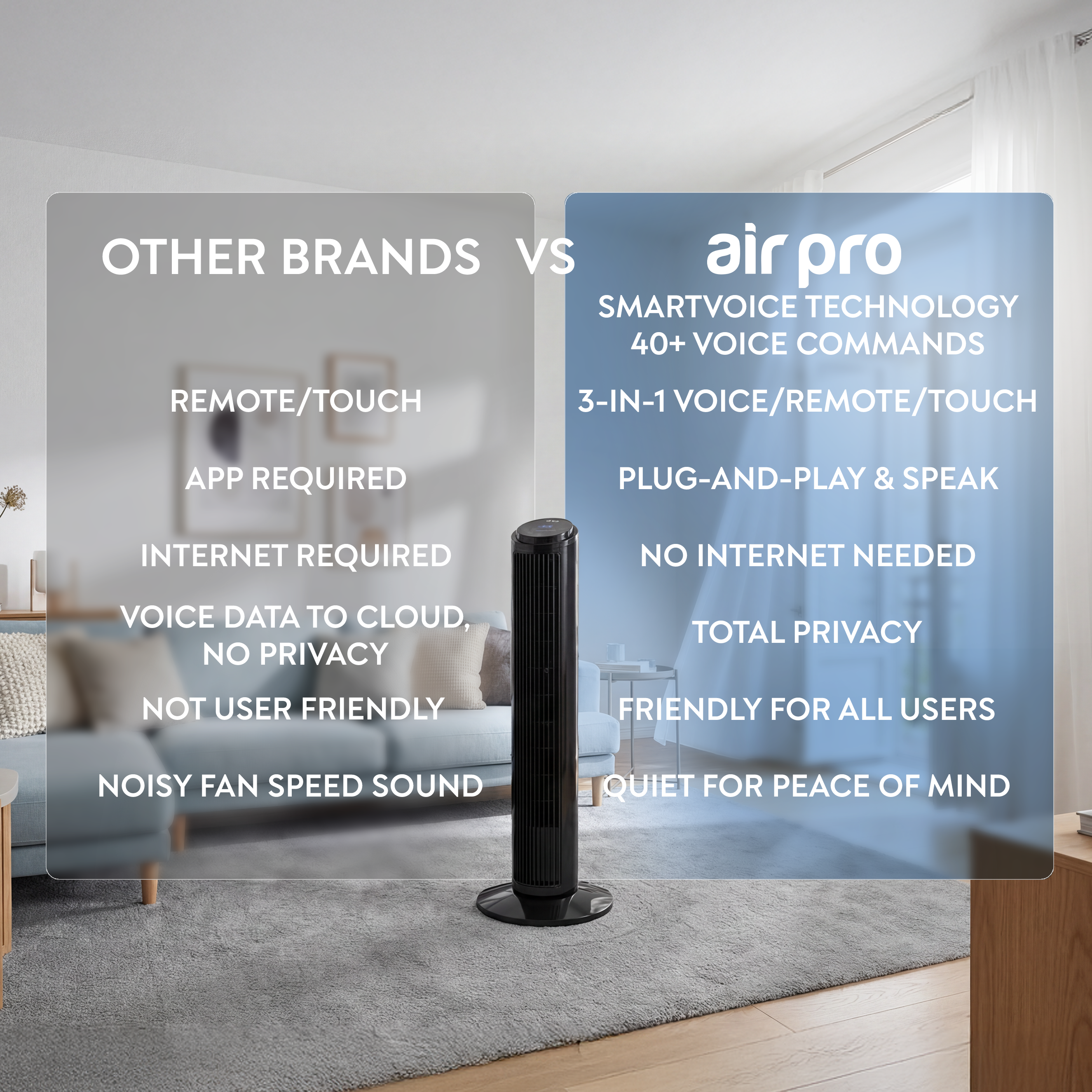 30" Tower Fan (SmartVoice™ Enabled)