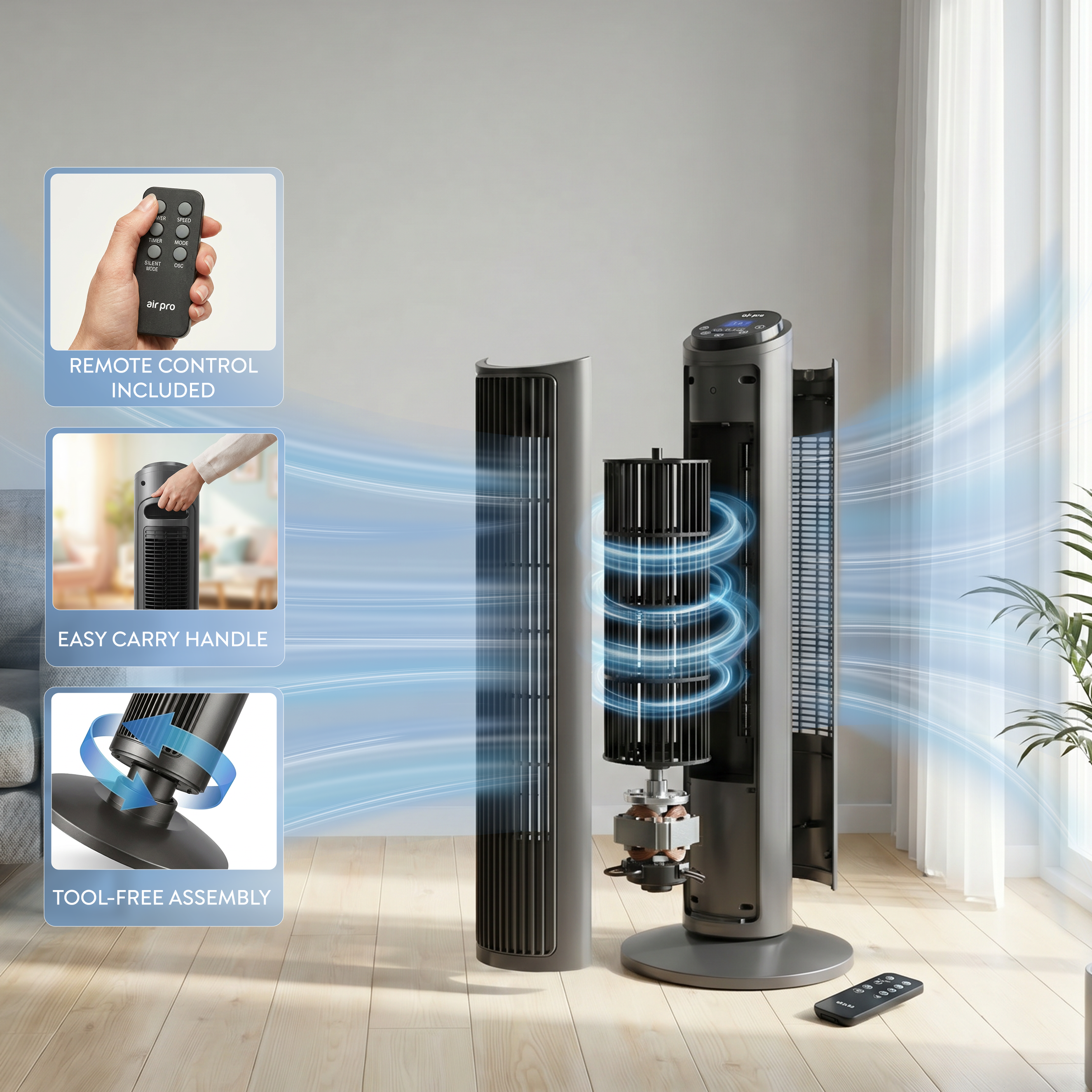 30" Tower Fan (SmartVoice™ Enabled)