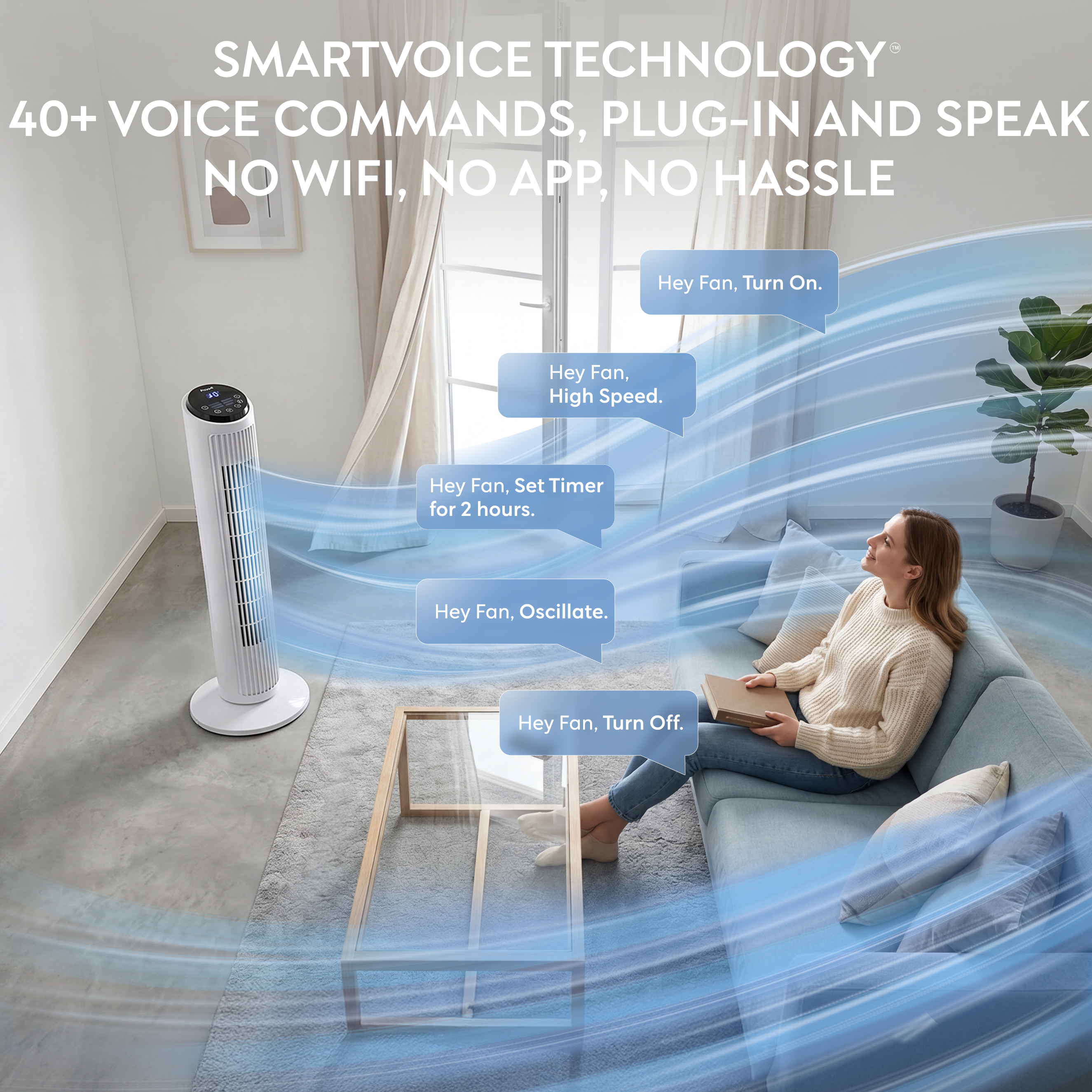 30" Tower Fan (SmartVoice™ Enabled)