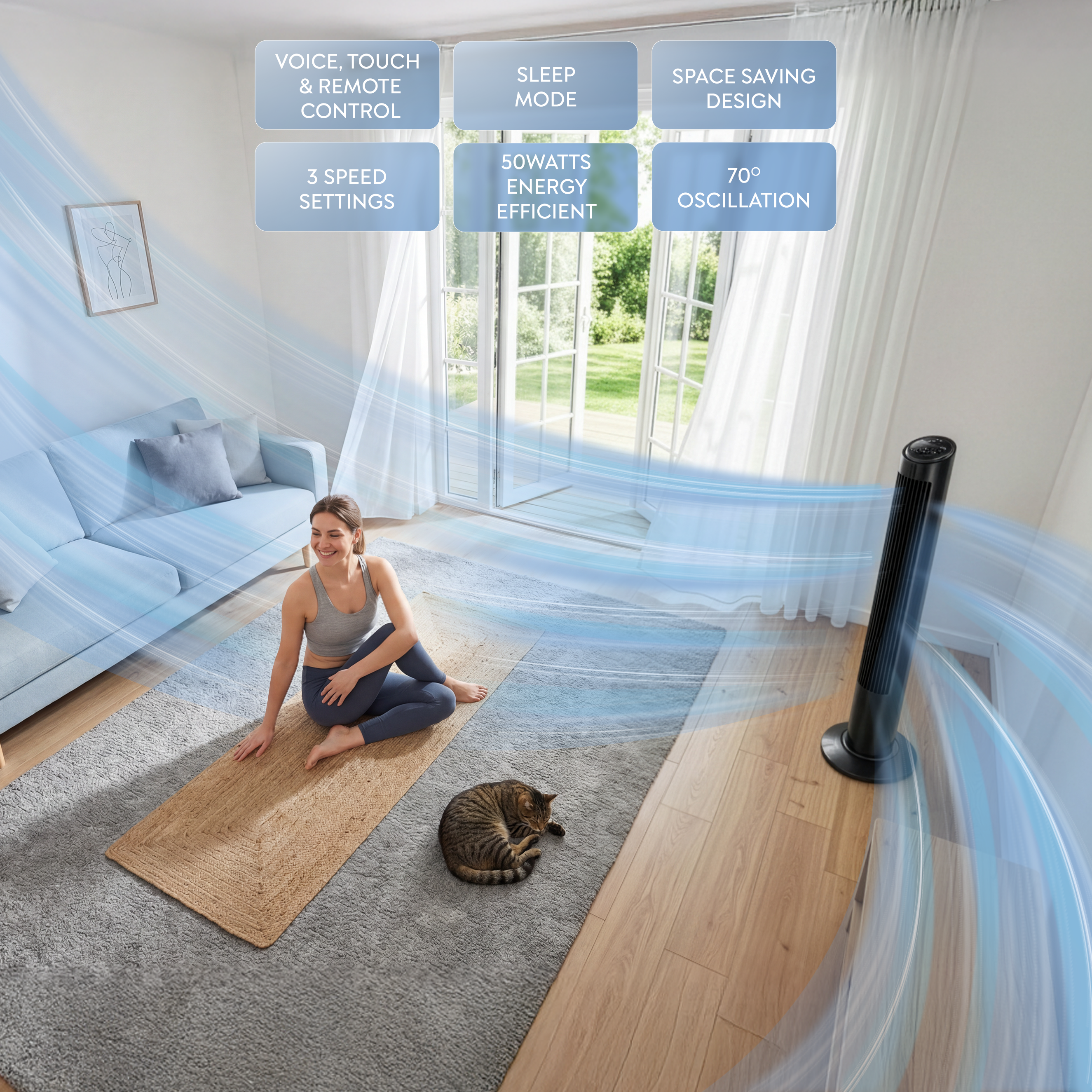 40" Tower Fan (SmartVoice™ Enabled)