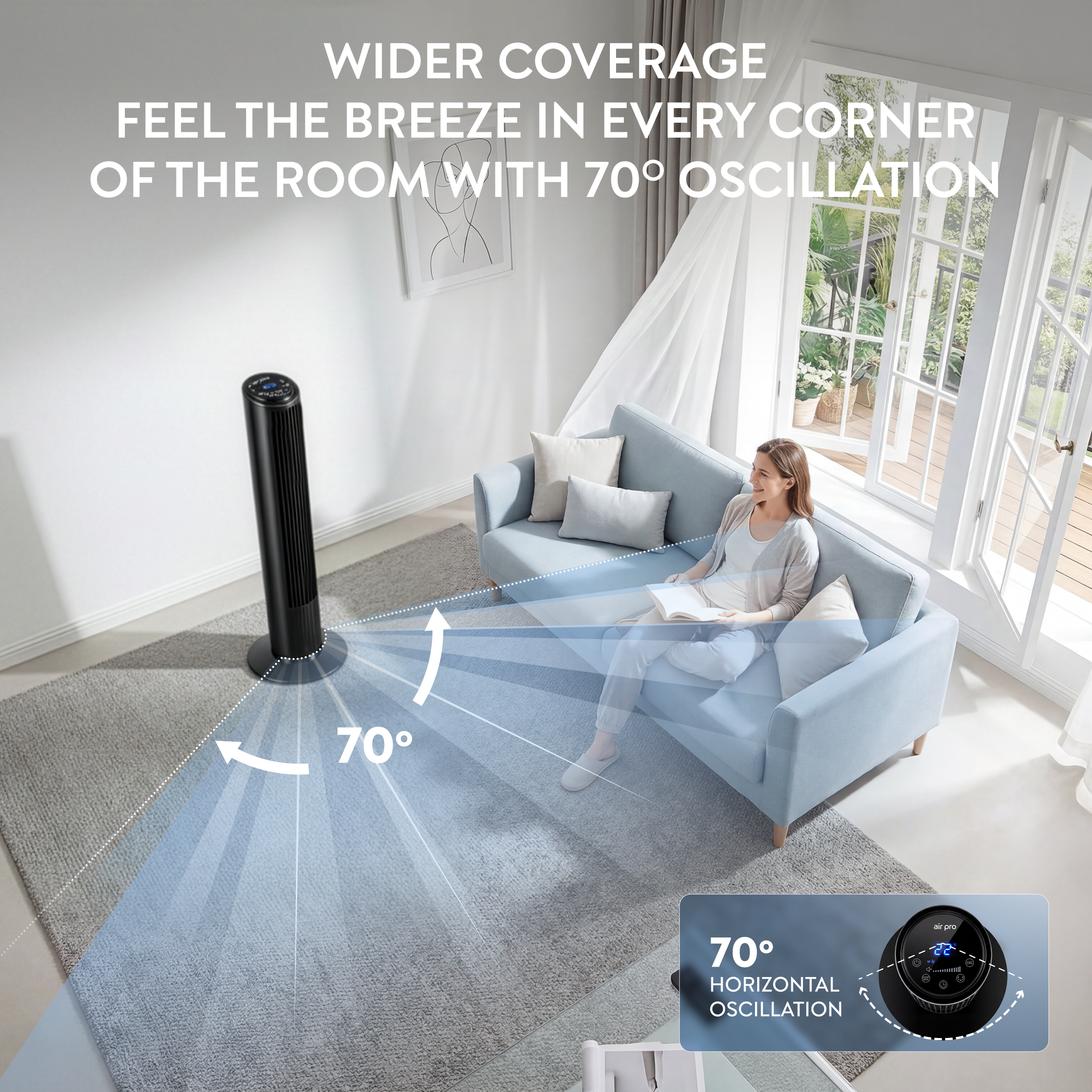 30" Tower Fan (SmartVoice™ Enabled)