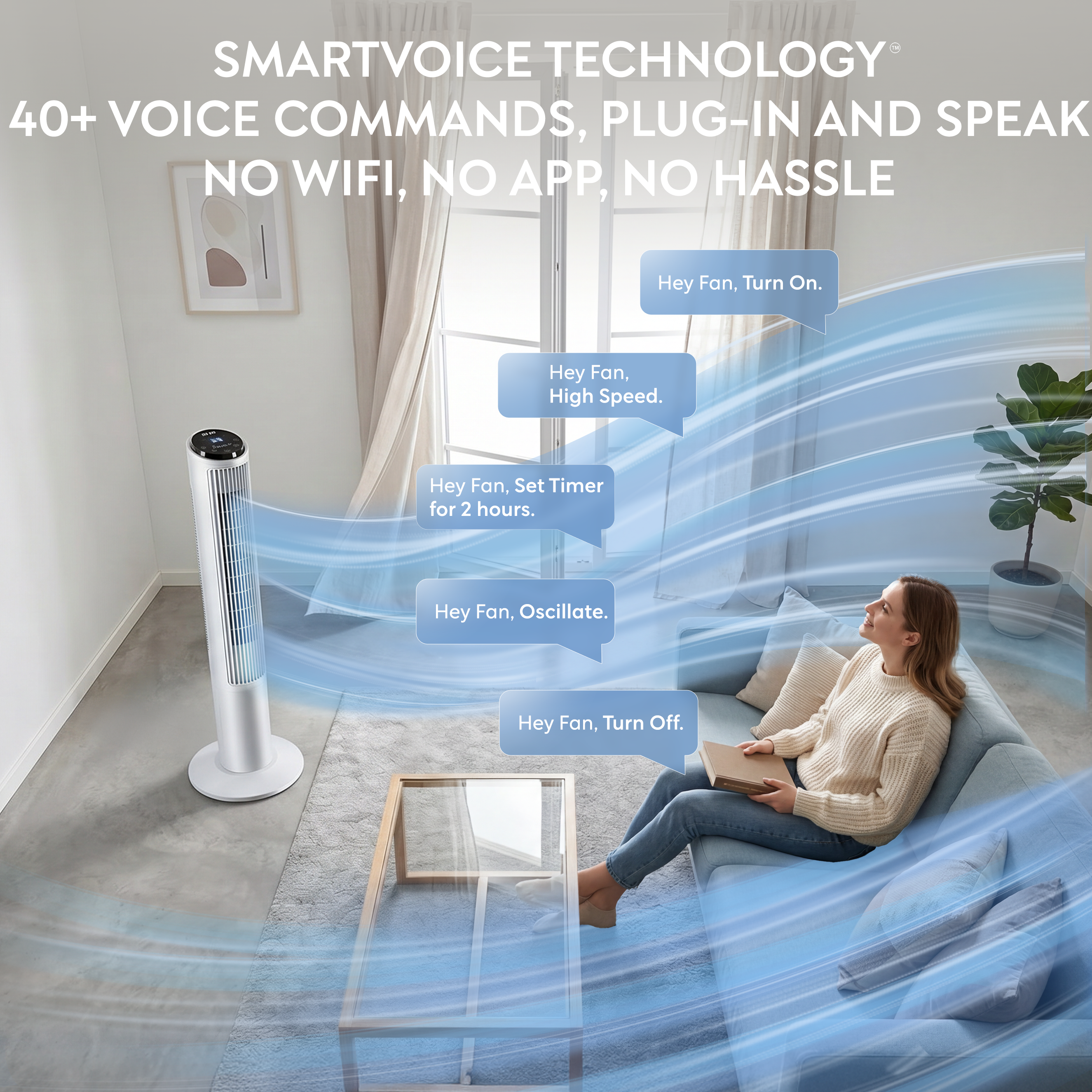 40" Tower Fan (SmartVoice™ Enabled)