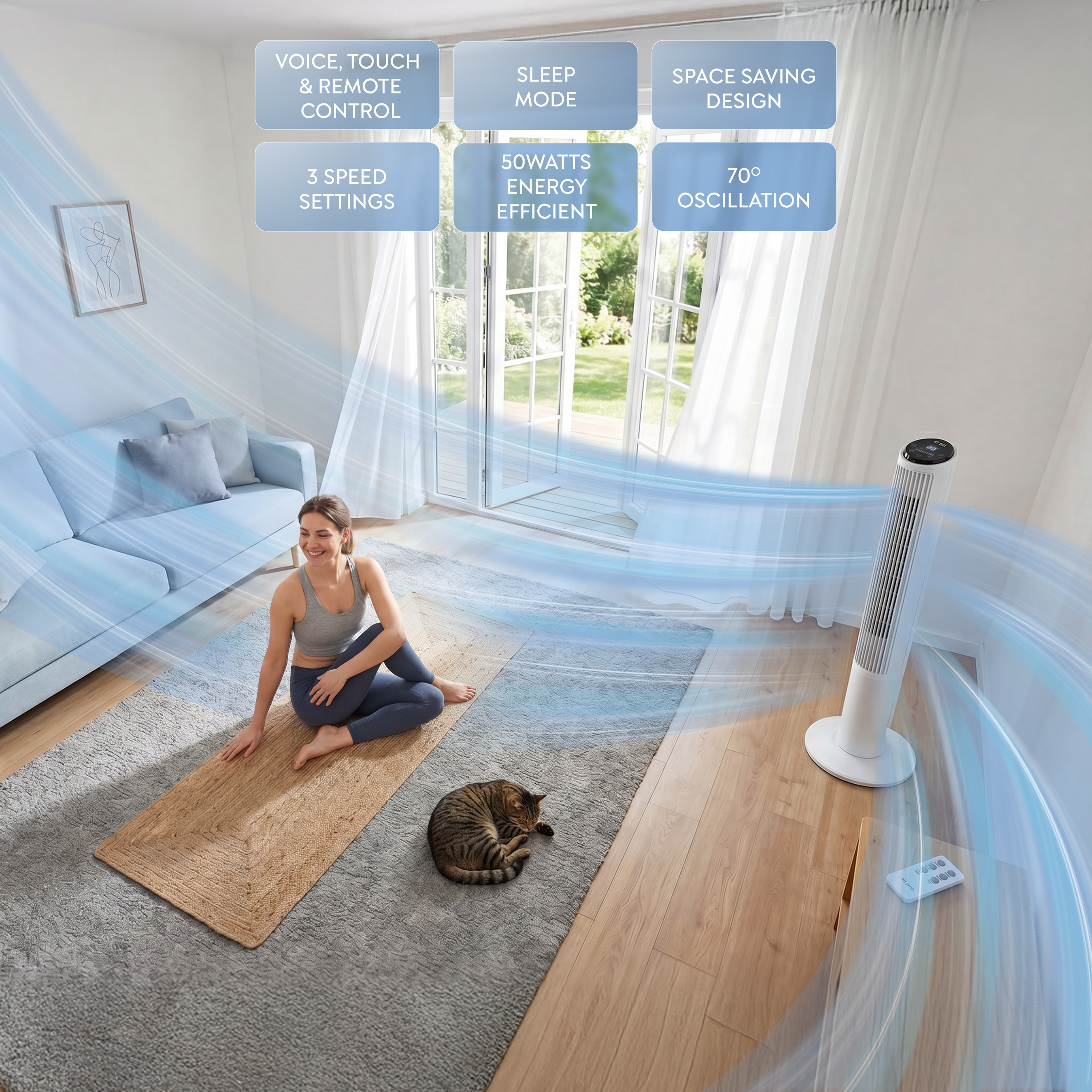 40" Tower Fan (SmartVoice™ Enabled)
