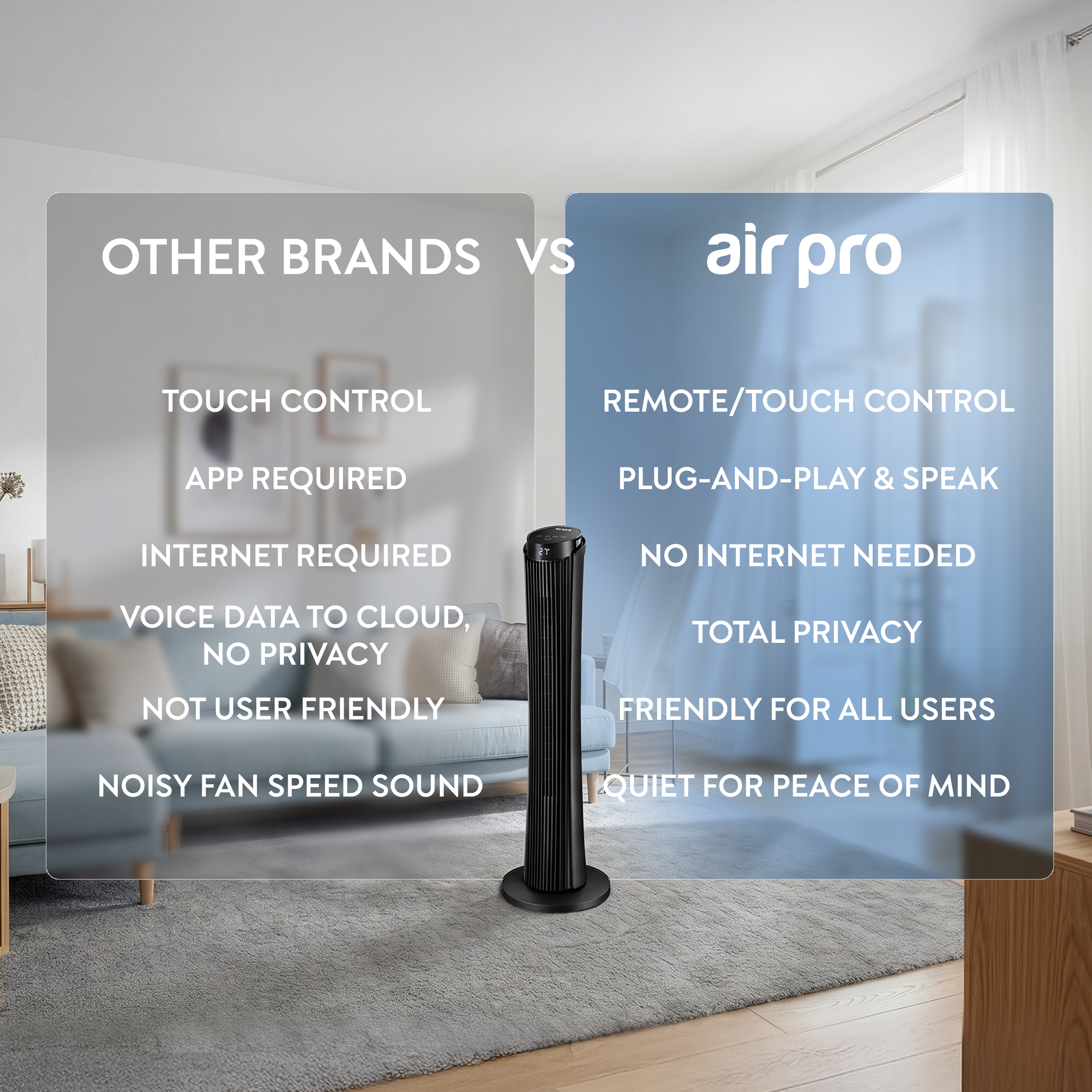 34" Tower Fan