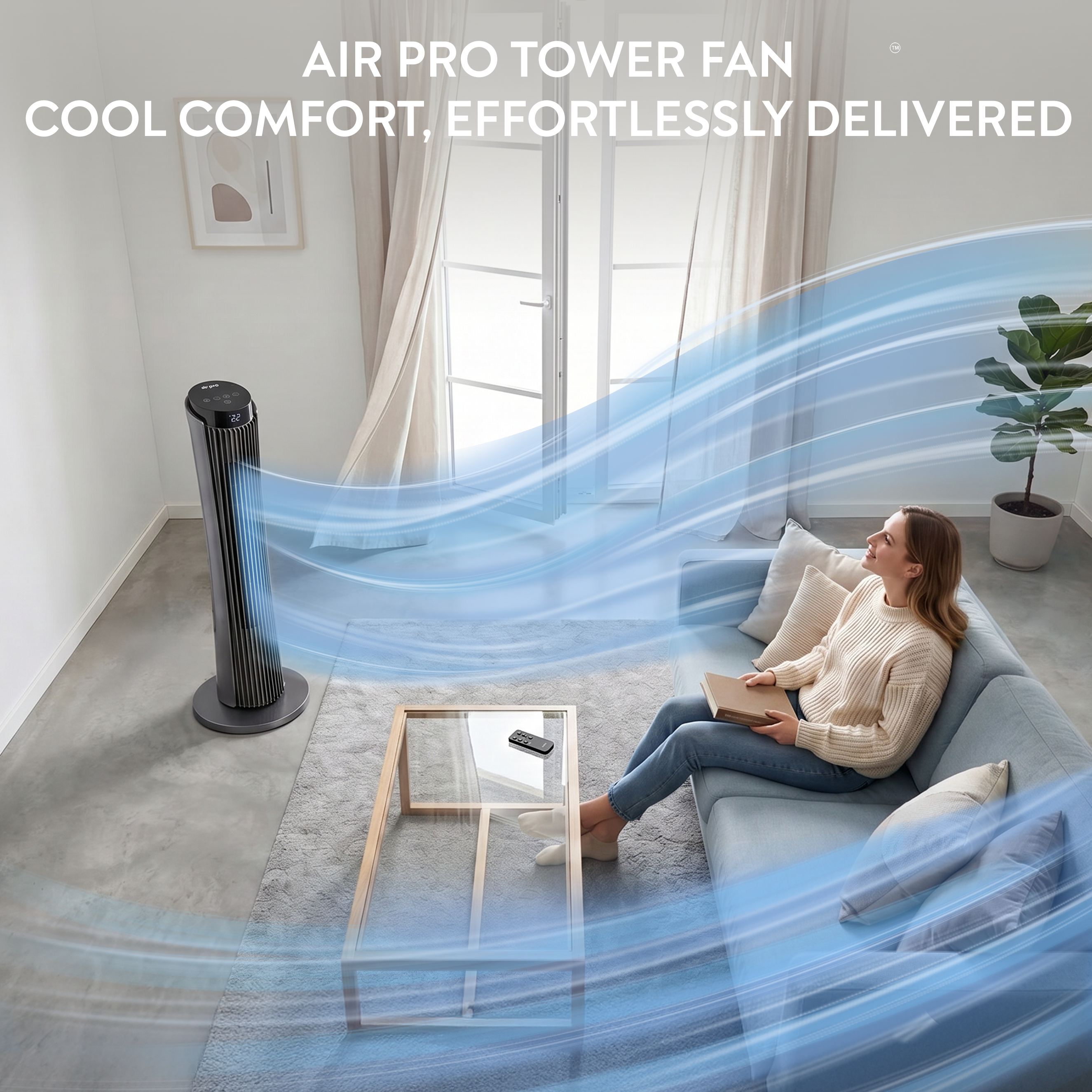 34" Tower Fan