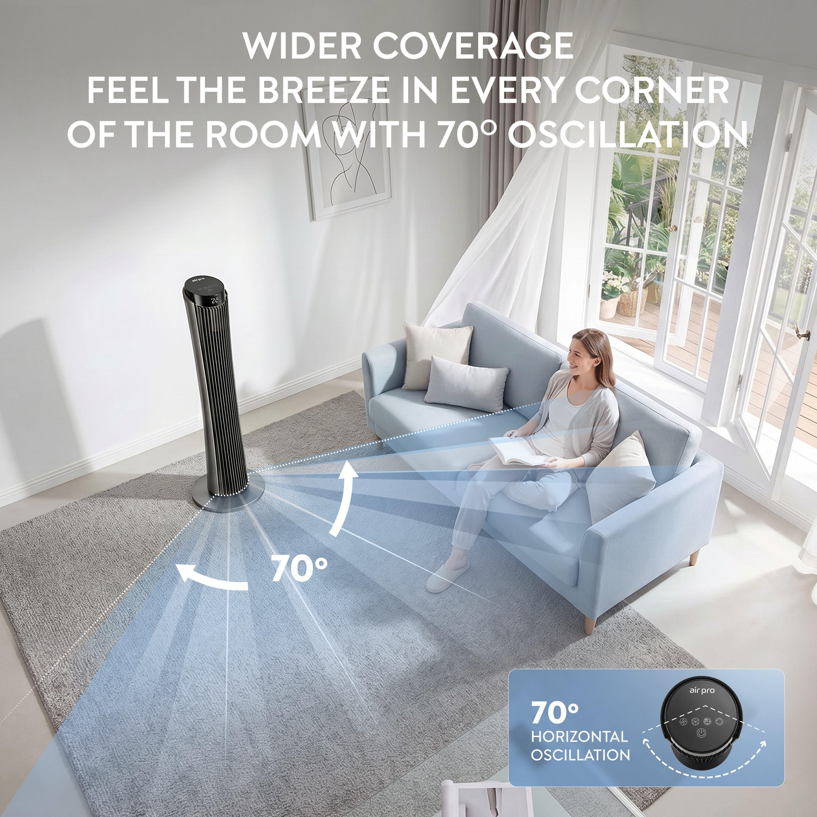 34" Tower Fan
