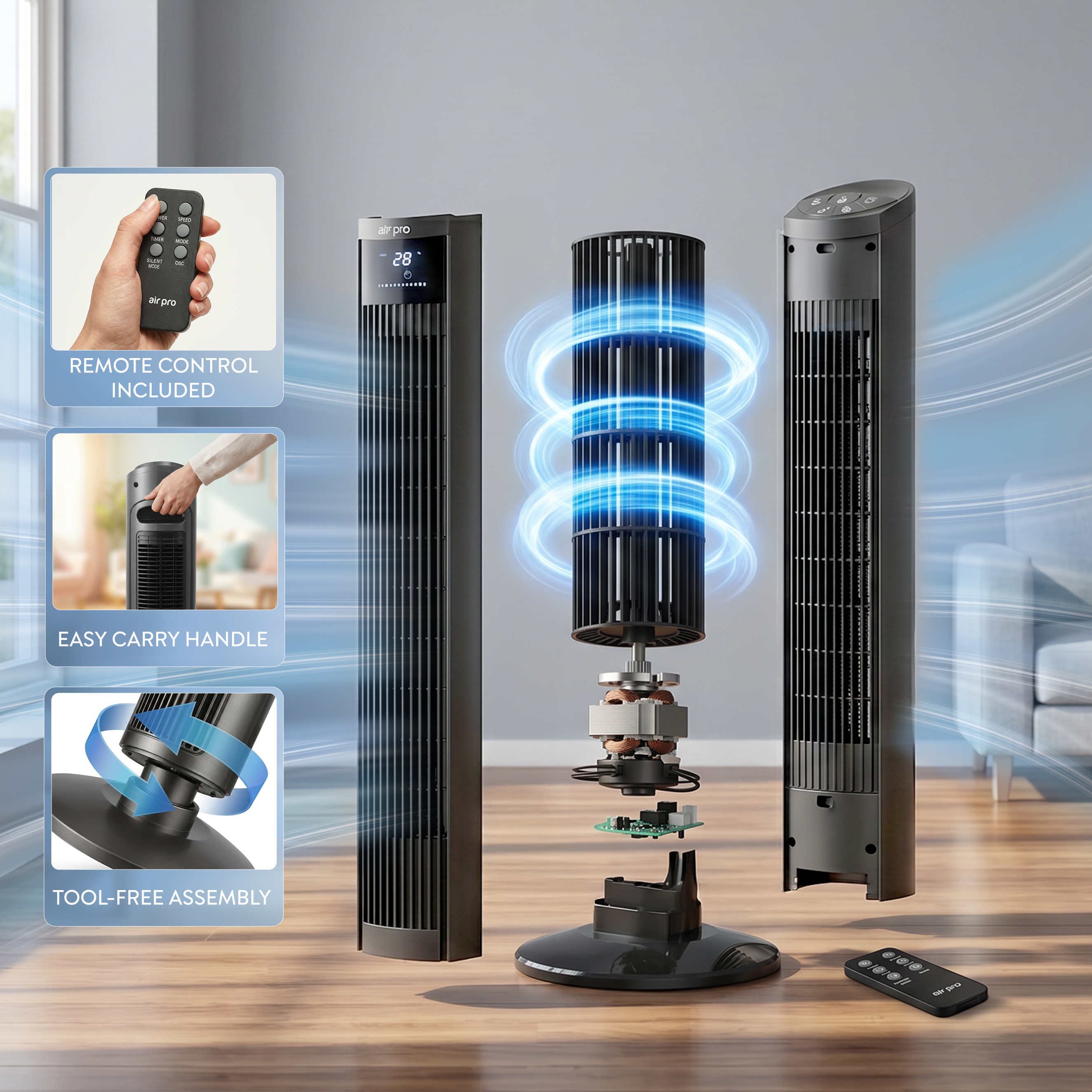 48" Tower Fan