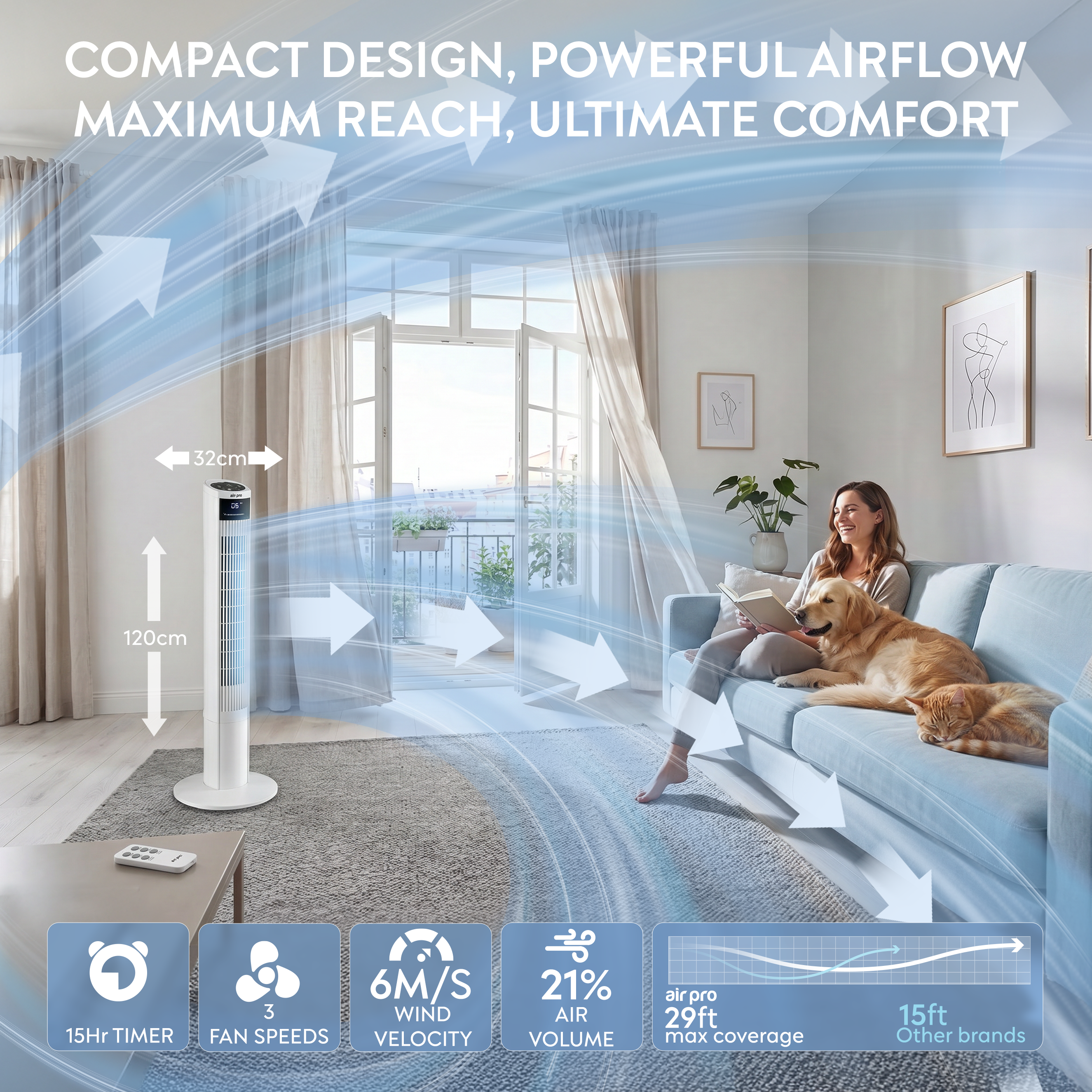 48" Tower Fan