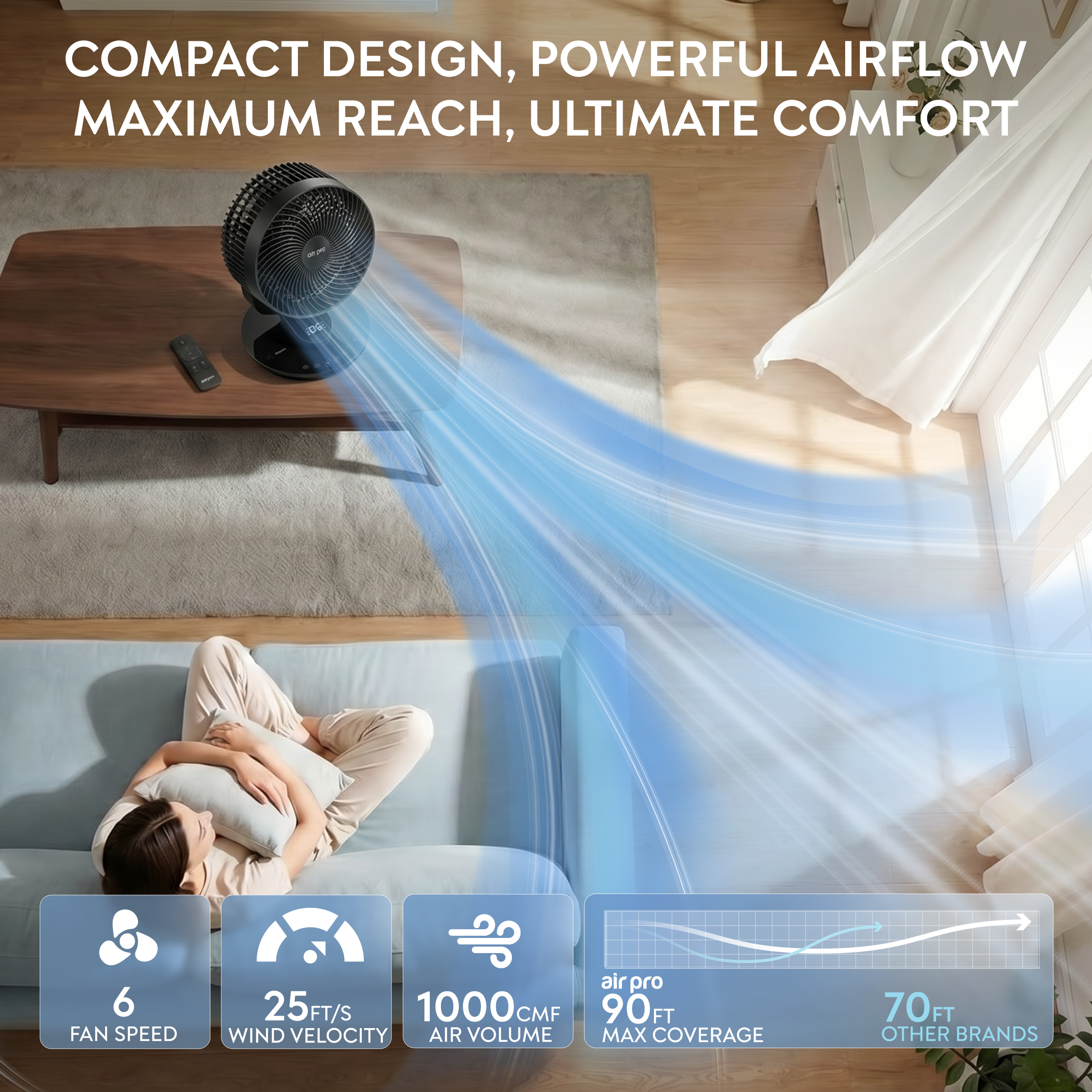 10" Desk Fan (SmartVoice™ Enabled)