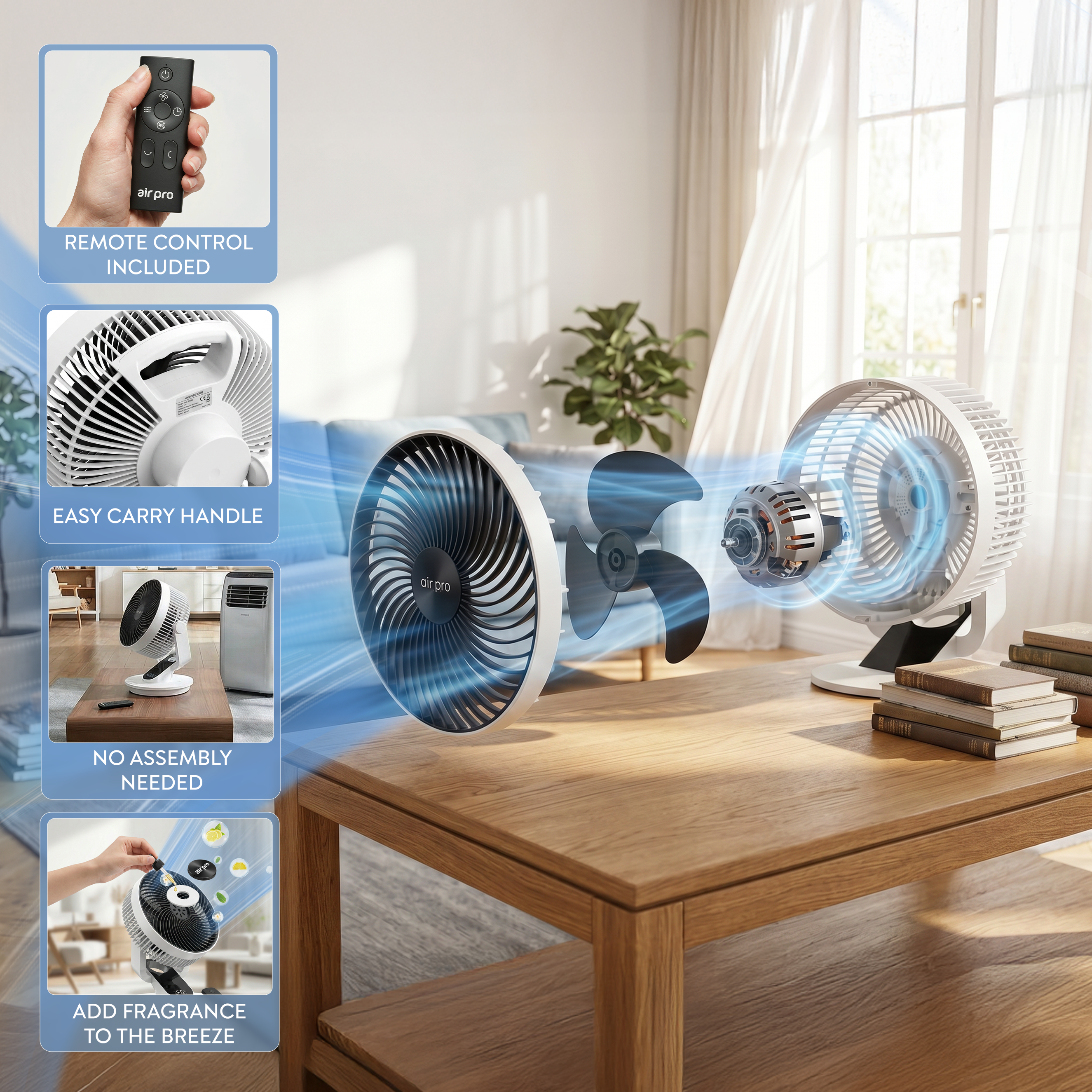 10" Desk Fan (SmartVoice™ Enabled)