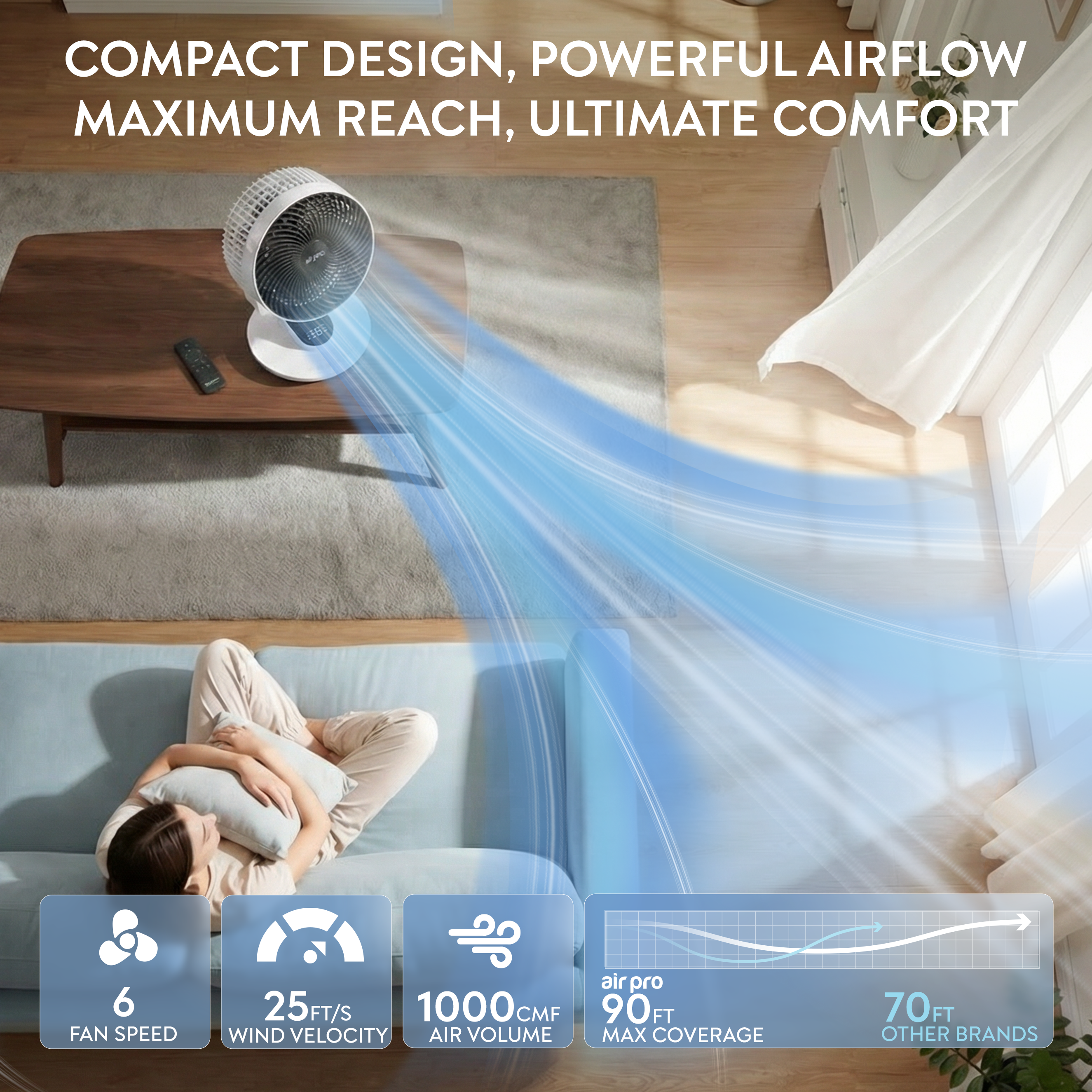 10" Desk Fan (SmartVoice™ Enabled)