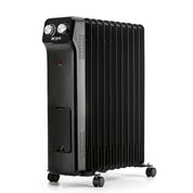 Oil-Filled Electric Radiator 2500W, Adjustable Thermostat, 3 Settings