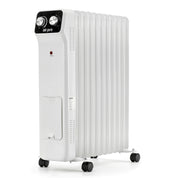 Oil-Filled Electric Radiator 2500W, Adjustable Thermostat, 3 Settings