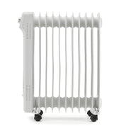 Oil-Filled Electric Radiator 2500W, Adjustable Thermostat, 3 Settings