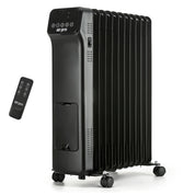 Oil-Filled Electric Radiator 2500W with Thermostat, 9 Hour Timer