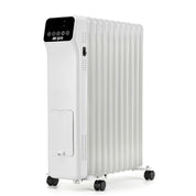 Oil-Filled Electric Radiator 2500W with Thermostat, 9 Hour Timer