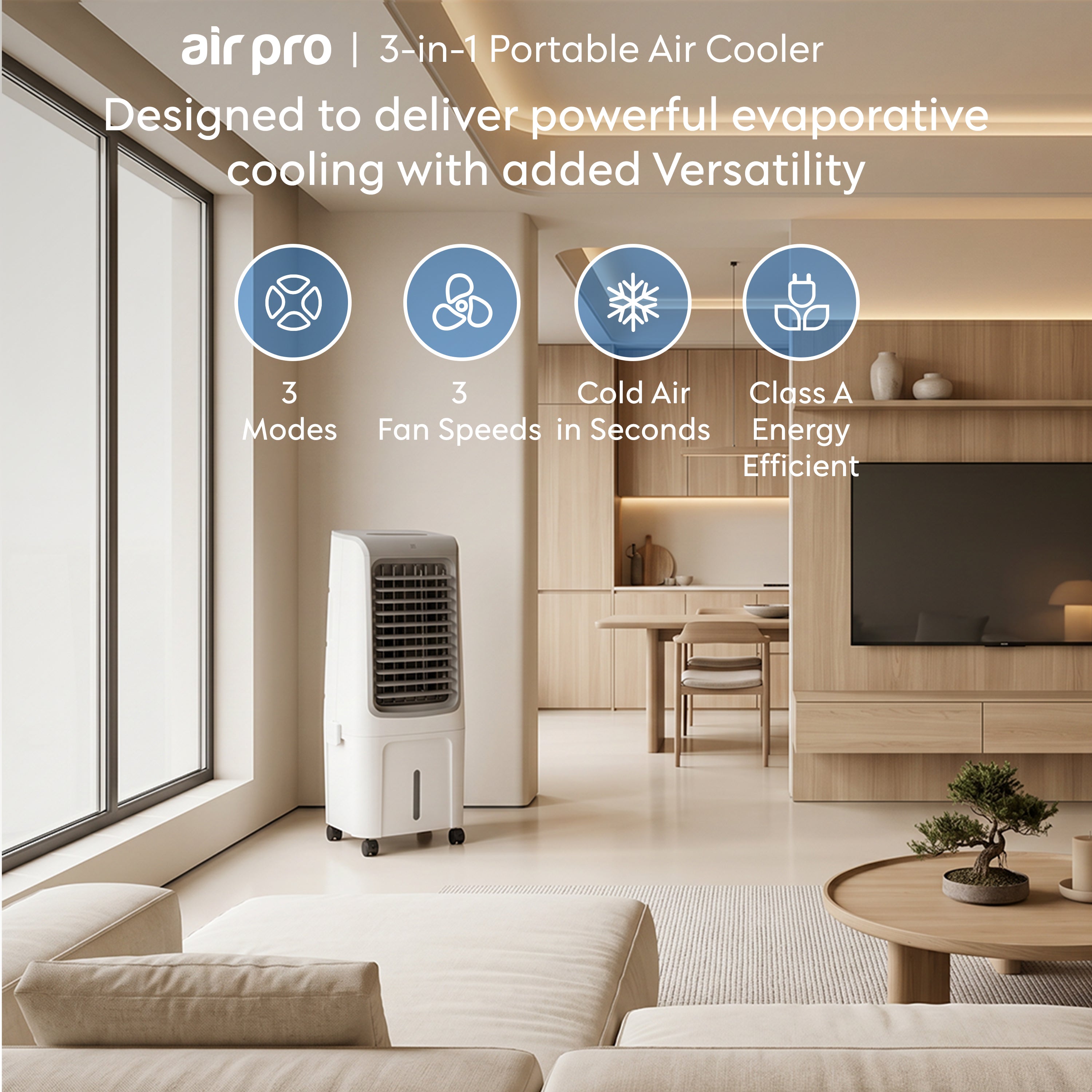 20L 3-in-1 Evaporative Air Cooler