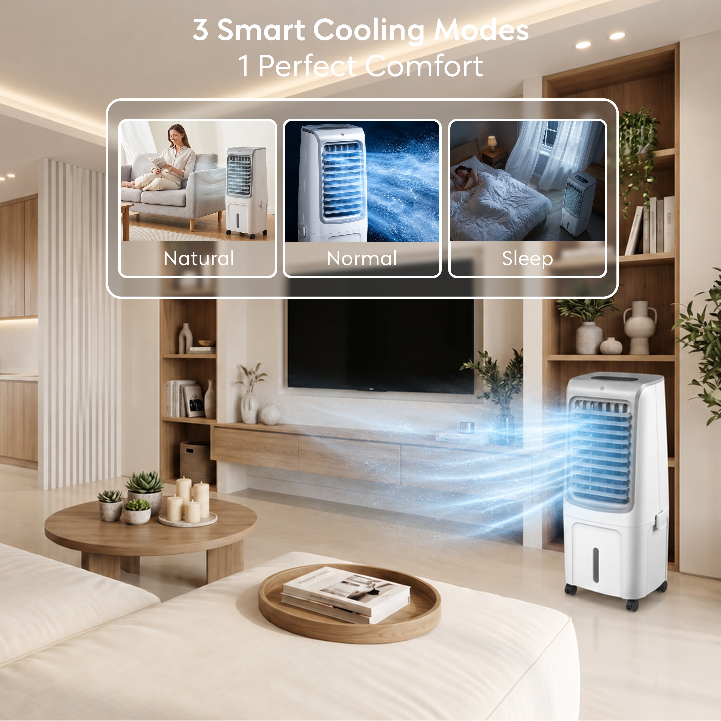 20L 3-in-1 Evaporative Air Cooler