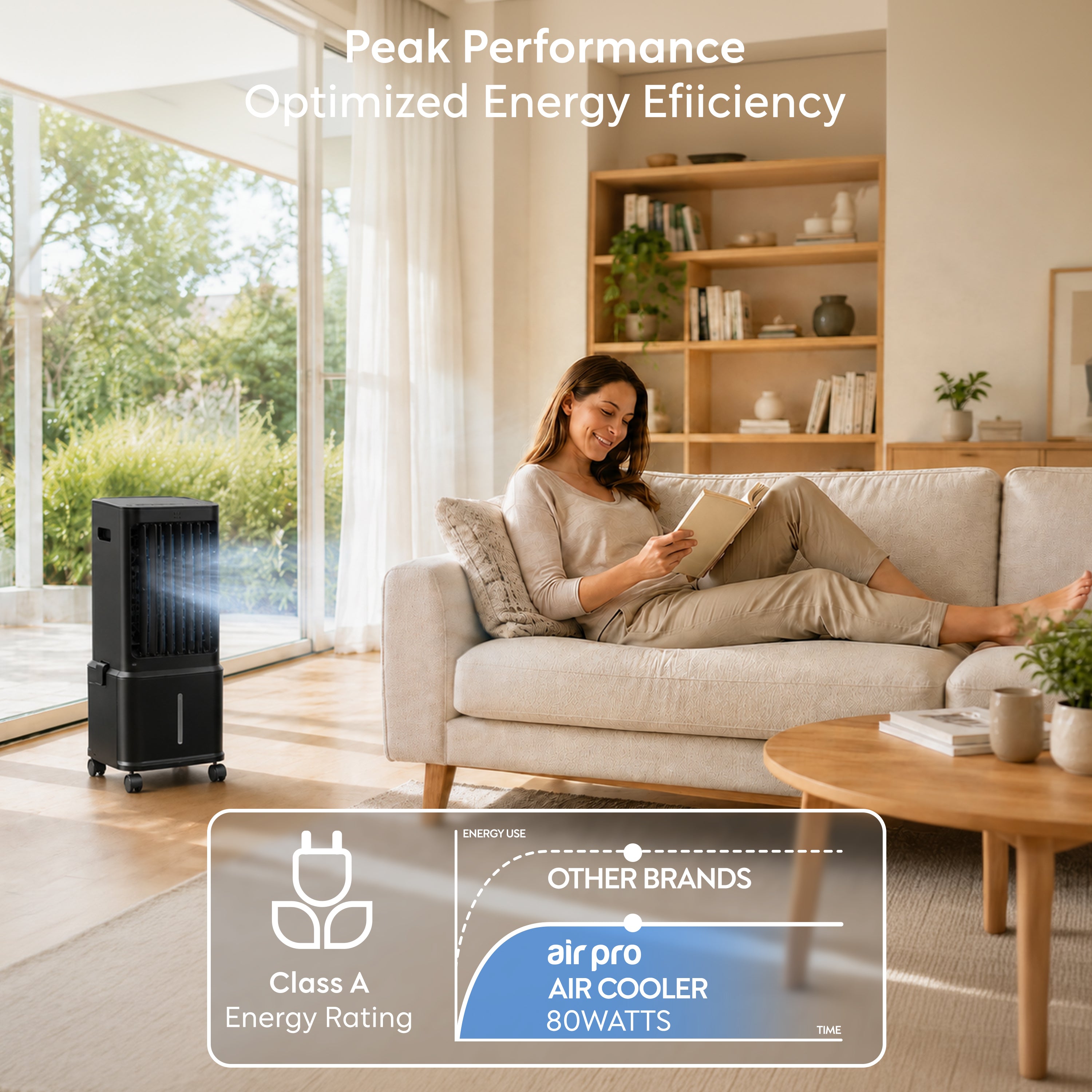 8L 3-in-1 Evaporative Air Cooler