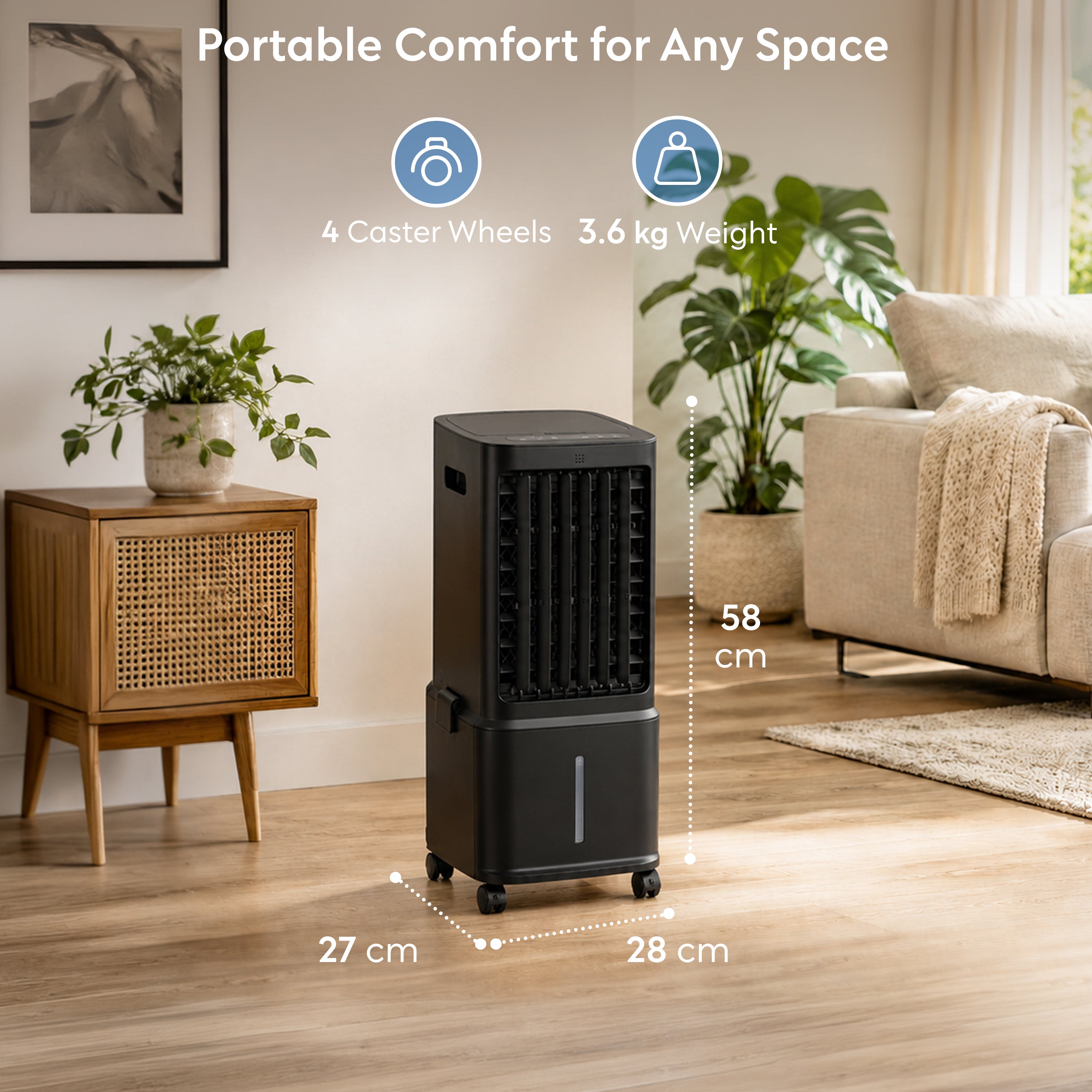 8L 3-in-1 Evaporative Air Cooler