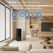 8L 3-in-1 Evaporative Air Cooler