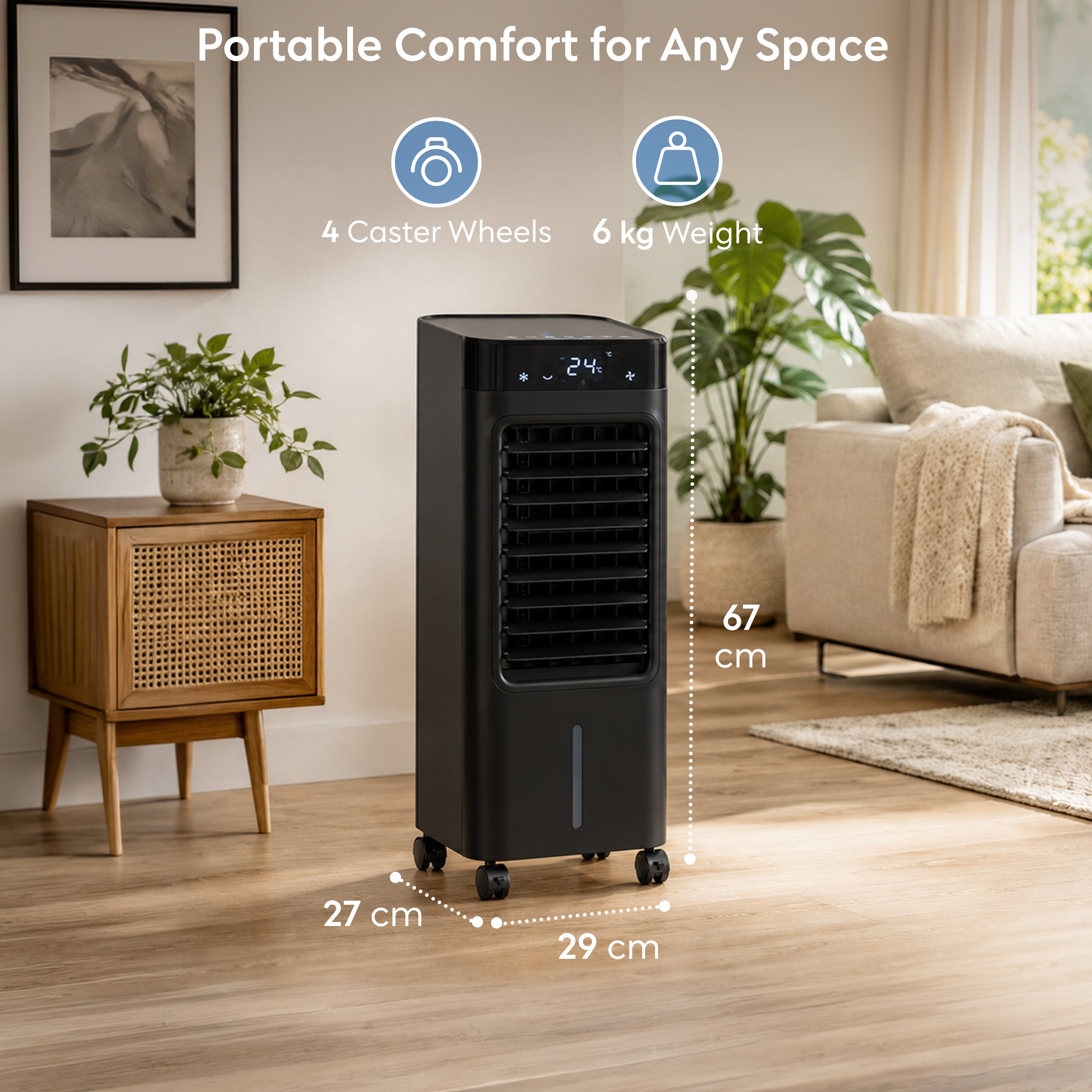 8L 3-in-1 Evaporative Air Cooler