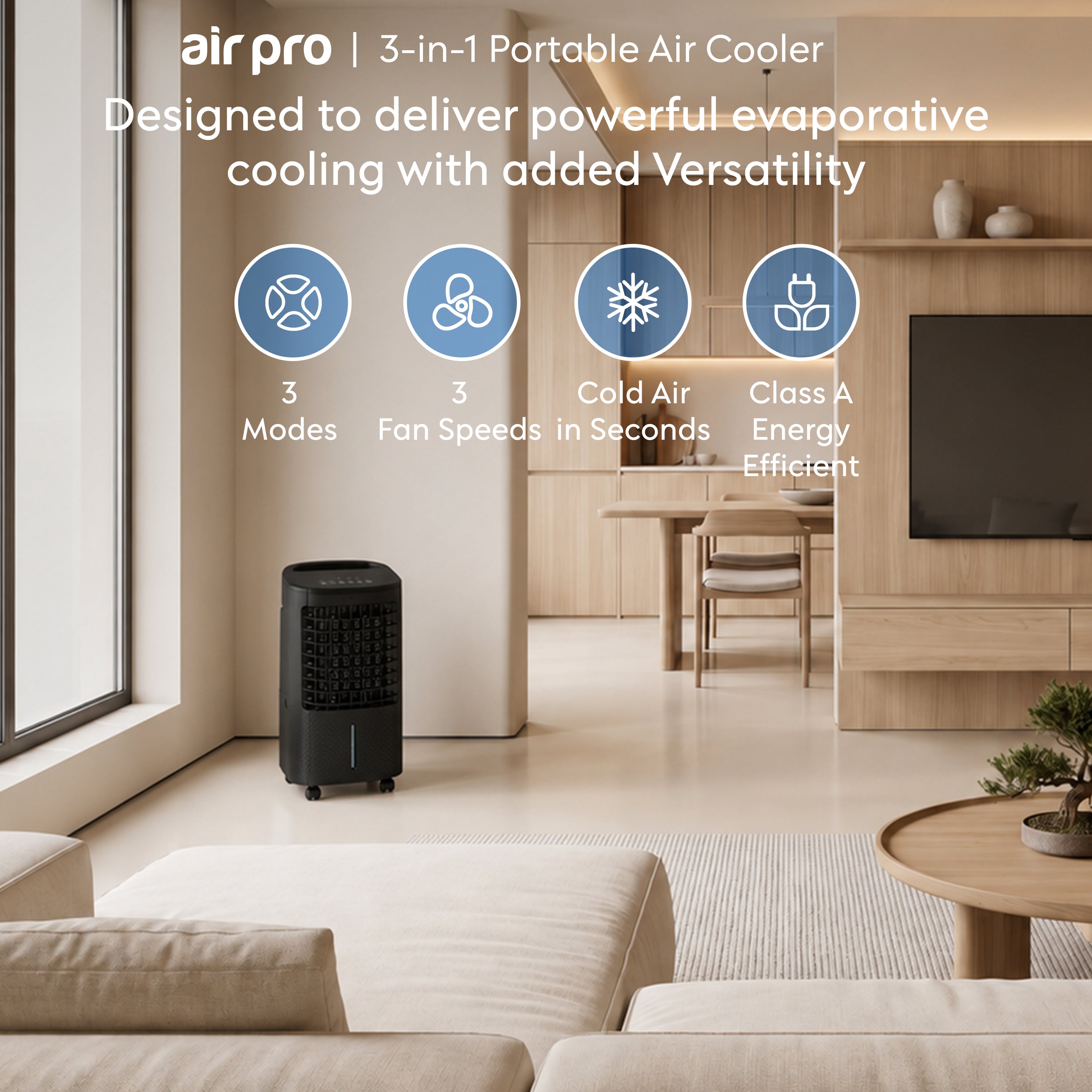 5L 3-in-1 Evaporative Air Cooler