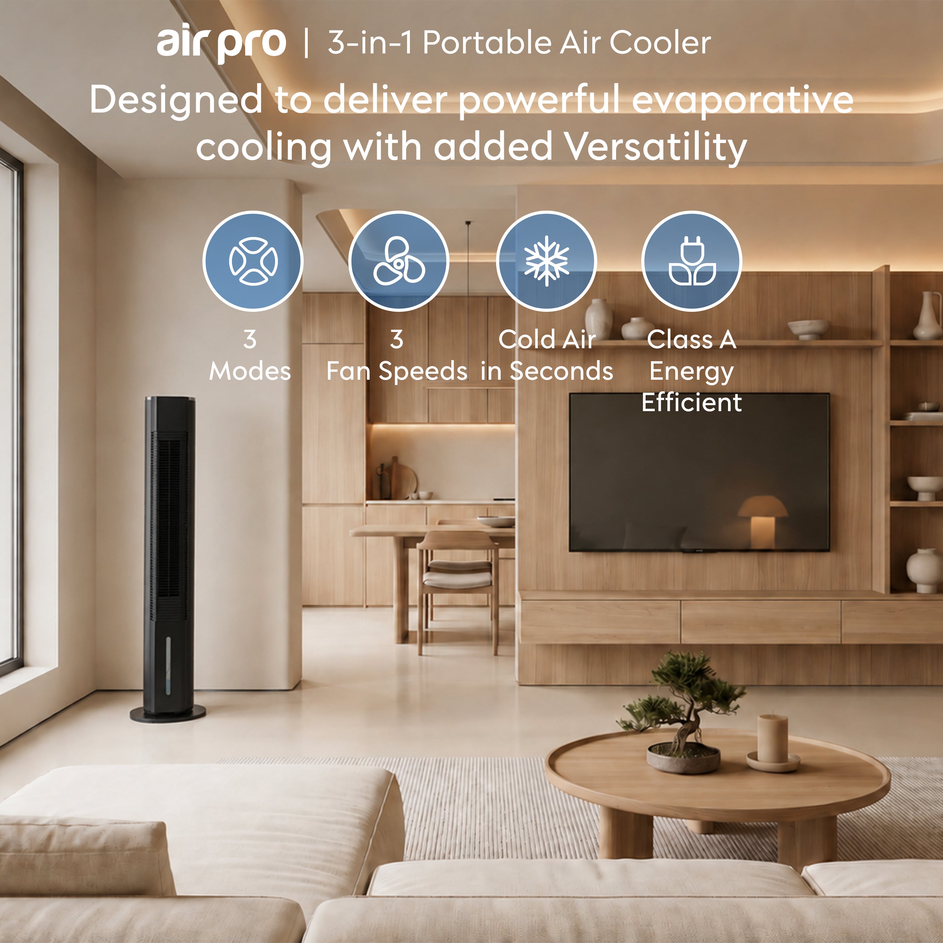 42" Tower Evaporative Air Cooler 6L