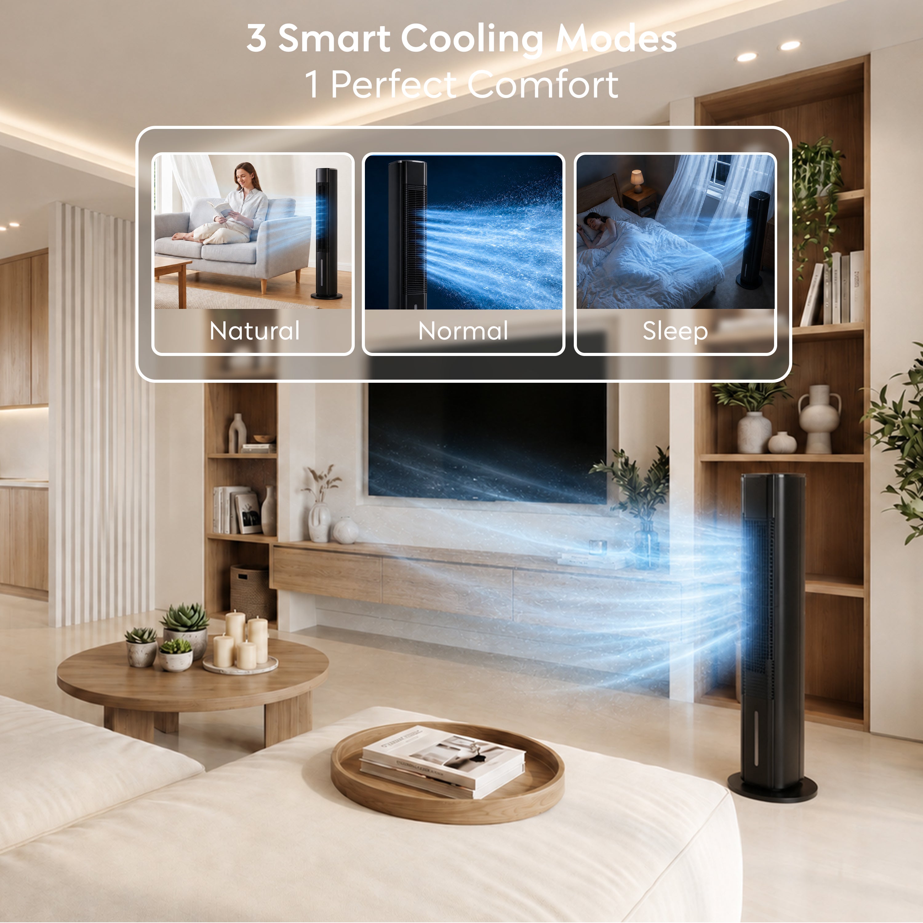42" Tower Evaporative Air Cooler 6L