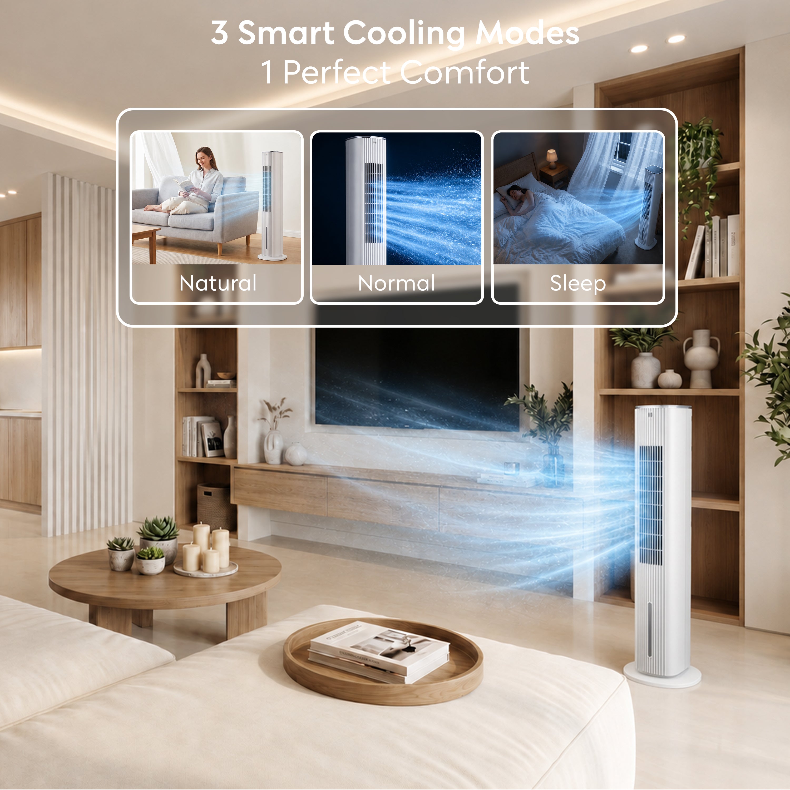 42" Tower Evaporative Air Cooler 6L