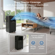 9,000 BTU 4-in-1 Mobile Air Conditioner (WiFi Enabled)