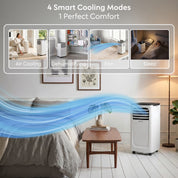 9,000 BTU 4-in-1 Mobile Air Conditioner (WiFi Enabled)