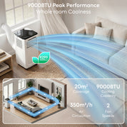 9,000 BTU 4-in-1 Mobile Air Conditioner (WiFi Enabled)