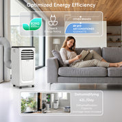 9,000 BTU 4-in-1 Mobile Air Conditioner (WiFi Enabled)